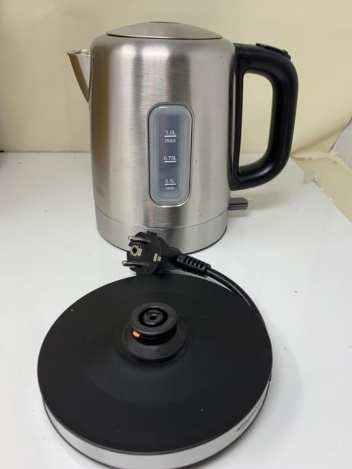 Amazon Basics - Elektrischer Wasserkocher aus Edelstahl - 1 l