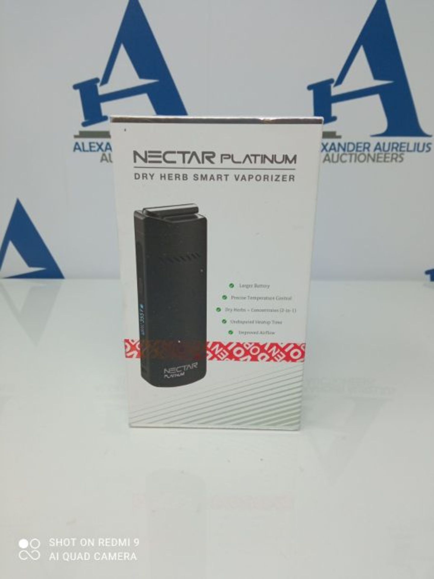 RRP £99.00 Nectar Platinum Dry Herb Vape | 2 Year Warranty | 2-in-1 Convection Vaporizer | 3500mA - Image 2 of 3