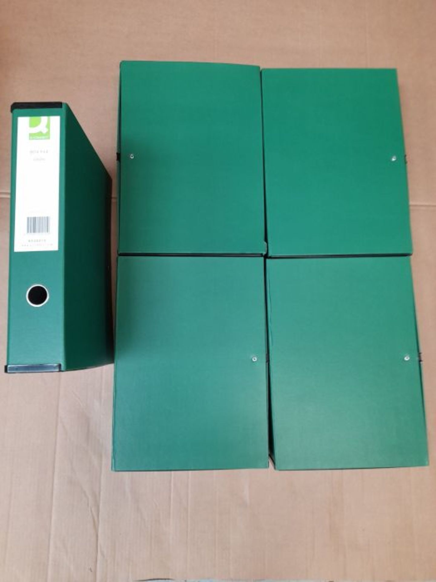 (Pack of 5) Q-Connect KF20015 Box File Foolscap - Green - Image 2 of 2