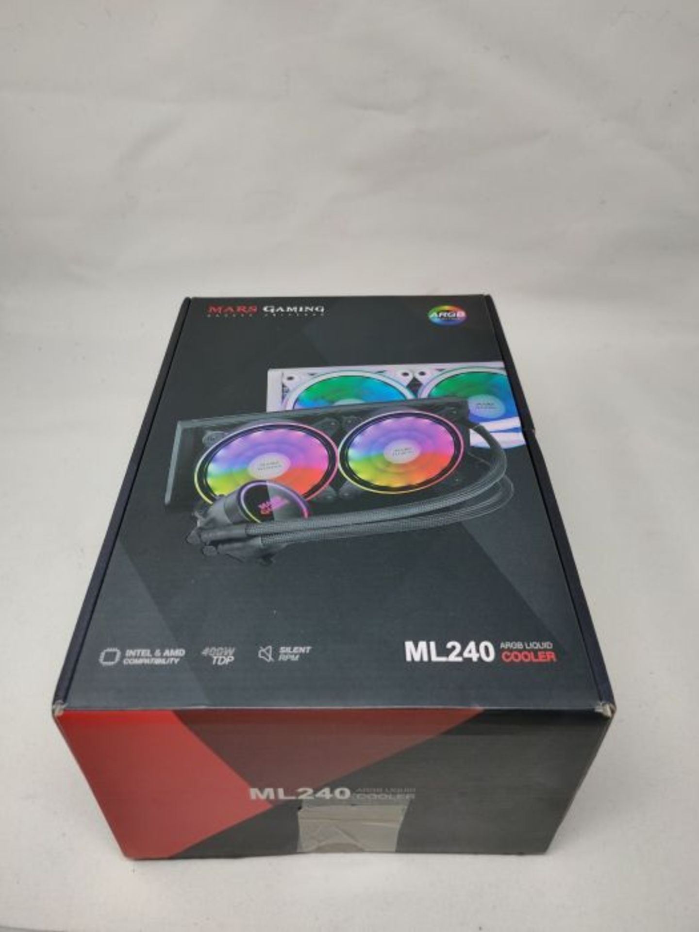 RRP £73.00 Kit Watercooling Mars Gaming ML240 W RGB - 240mm (Blanc) - Image 2 of 3