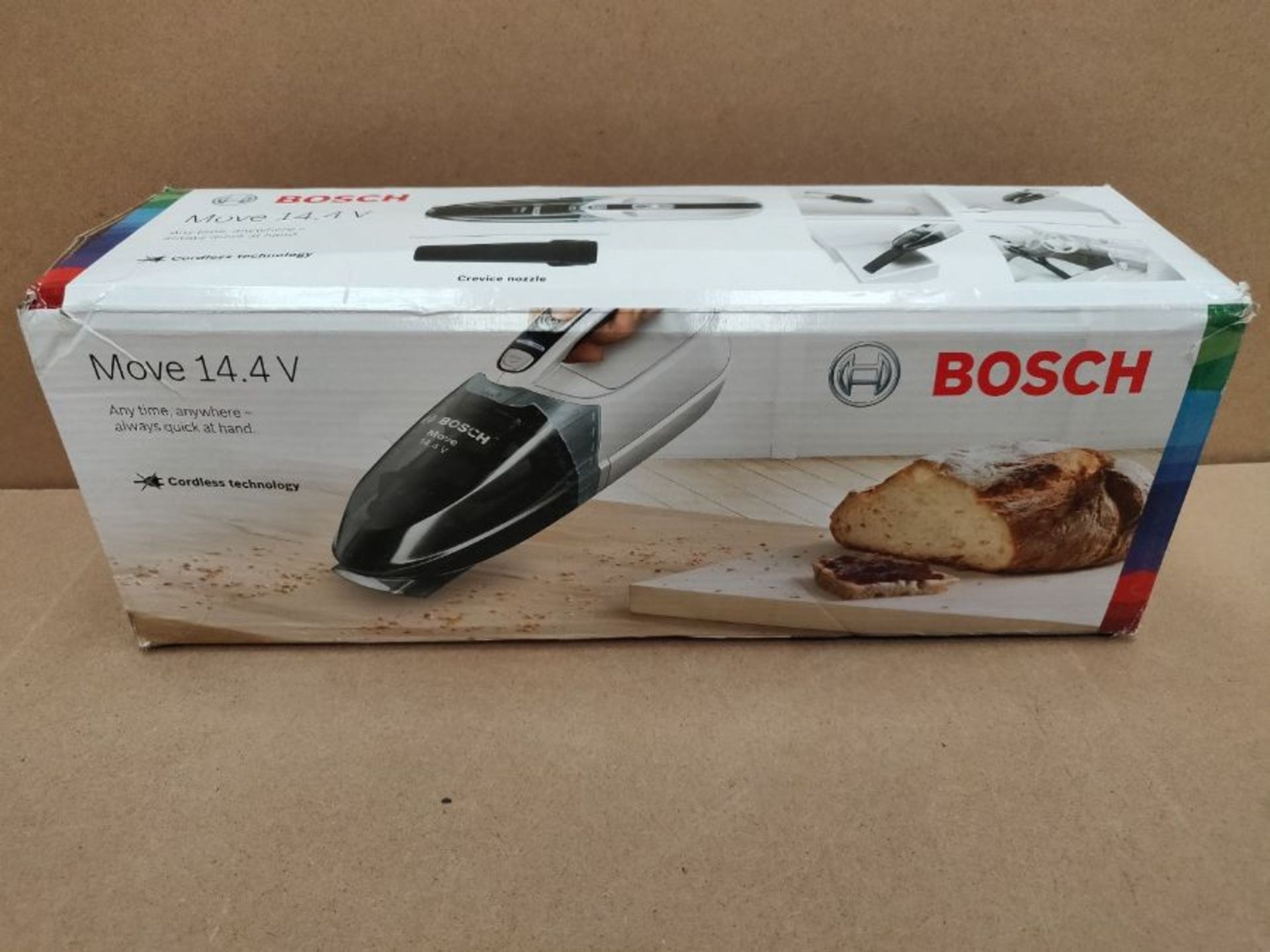 RRP £65.00 Bosch BHN14N handheld vacuum Bagless White BHN14N, Dry, Bagless, White, Battery, 12 mi - Image 2 of 3