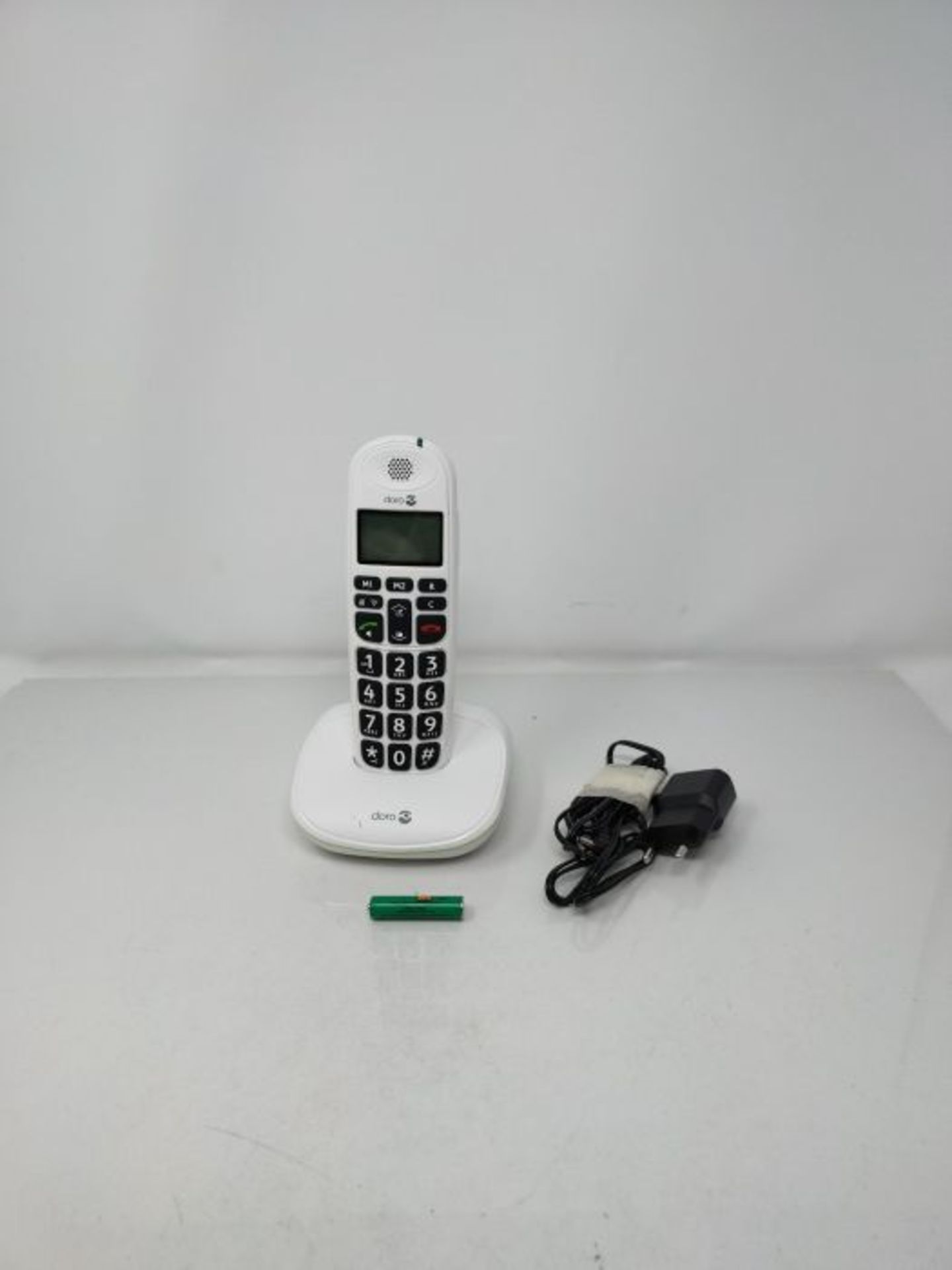 Doro PhoneEasy 100W DECT Cordless Phone with Amplified Sound and Big Buttons (Single S - Image 2 of 2