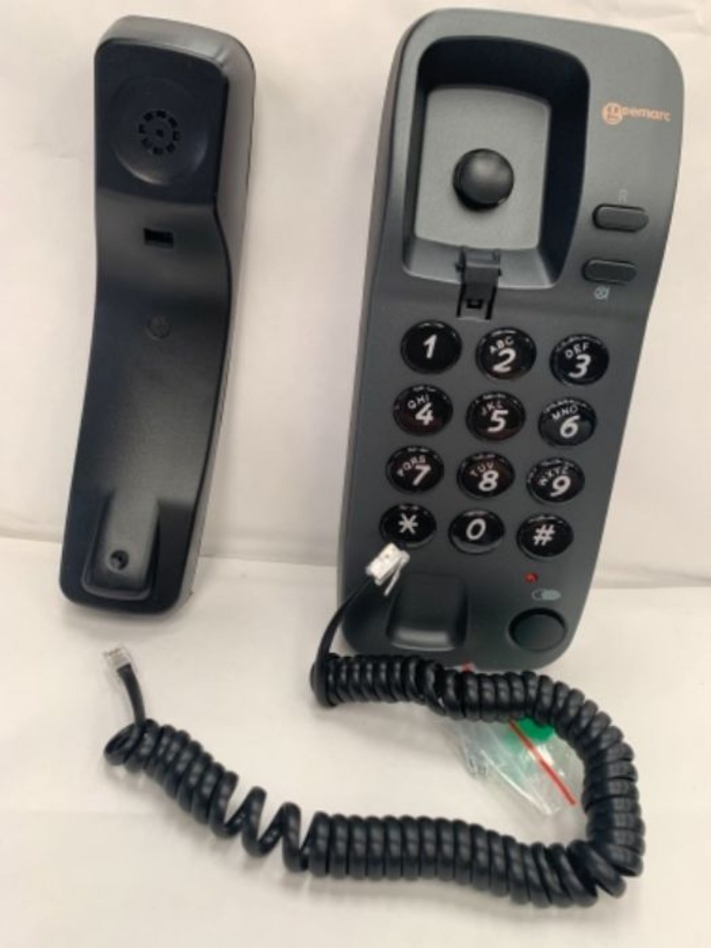 Geemarc Marbella - Gondola Style Corded Analogue Telephone with Large Buttons, Mute Fu - Image 2 of 2