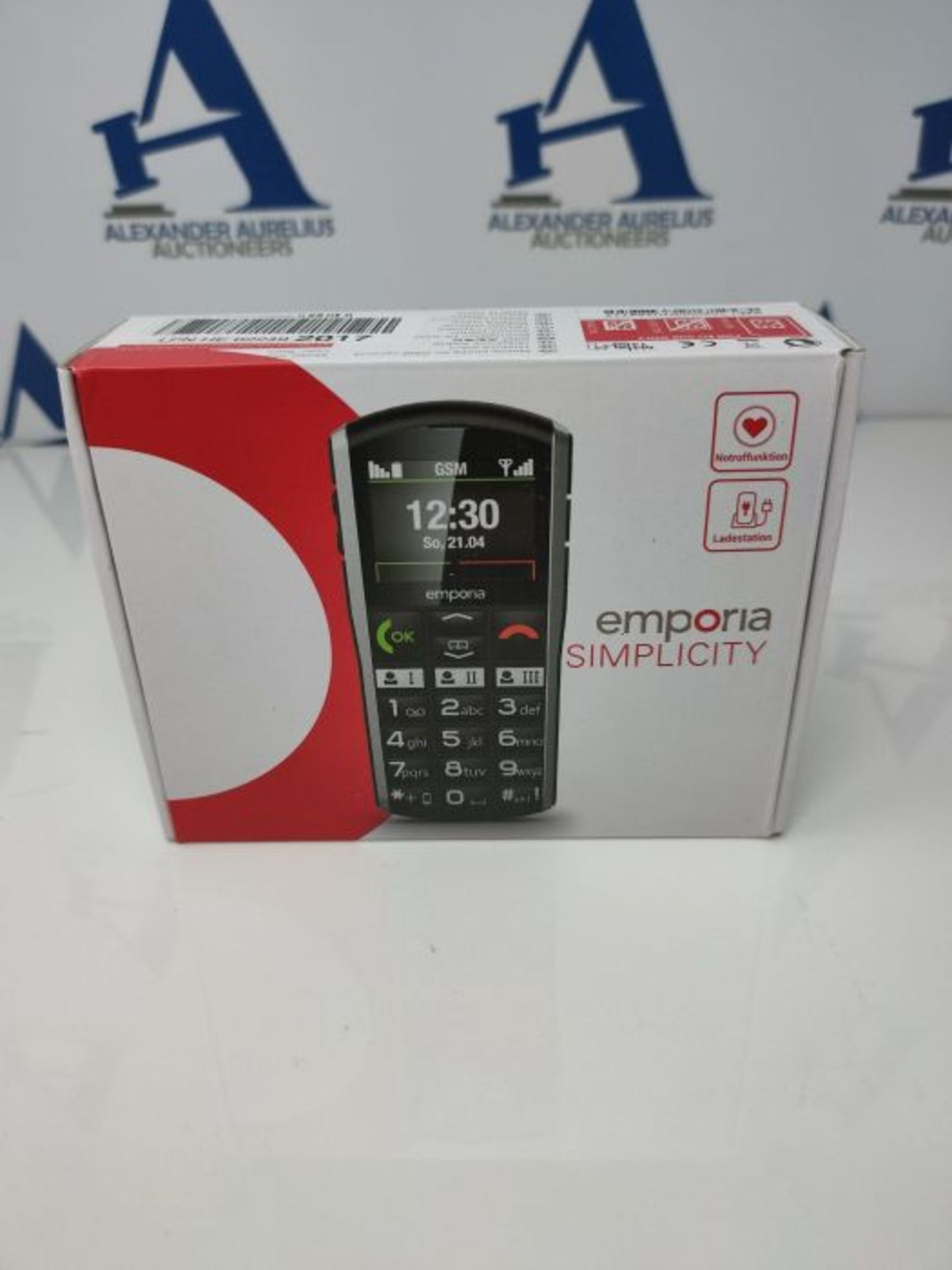 RRP £55.00 Emporia SiMPLiCiTY 5.08 cm (2") 90 g Black, Silver Senior phone SiMPLiCiTY, Bar, Singl - Image 2 of 3