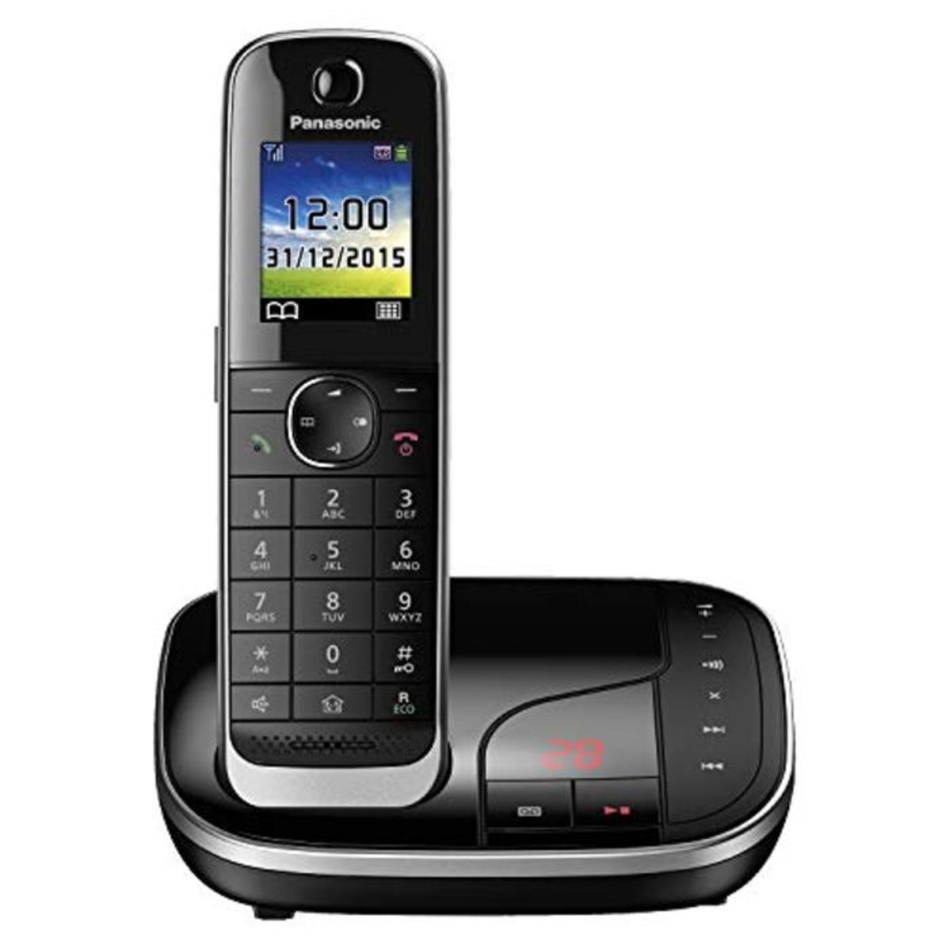RRP £53.00 Panasonic KX-TGJ320 - telephones (DECT, Desk, Black, LCD, AAA, Polyphonic)