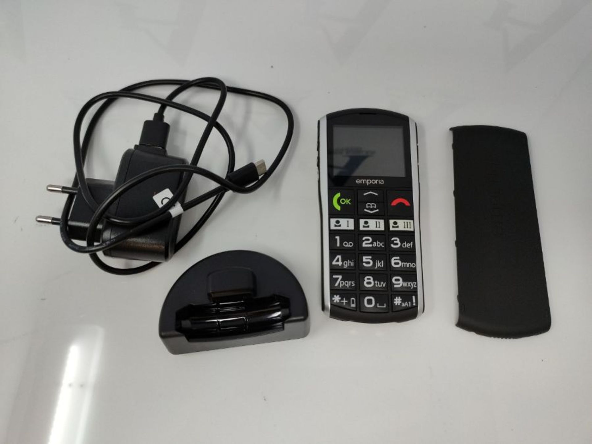 RRP £55.00 Emporia SiMPLiCiTY 5.08 cm (2") 90 g Black, Silver Senior phone SiMPLiCiTY, Bar, Singl - Image 3 of 3
