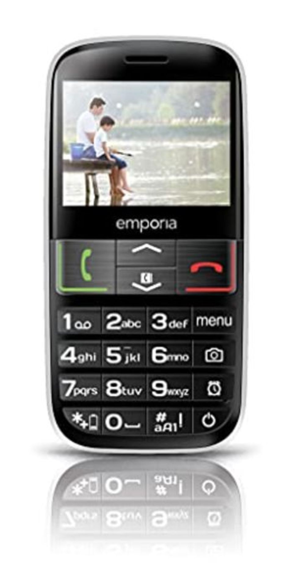 RRP £52.00 Emporia EUPHORIA 2.3" 90g Black, Silver - mobile phones (Single SIM, MiniSIM, Alarm cl
