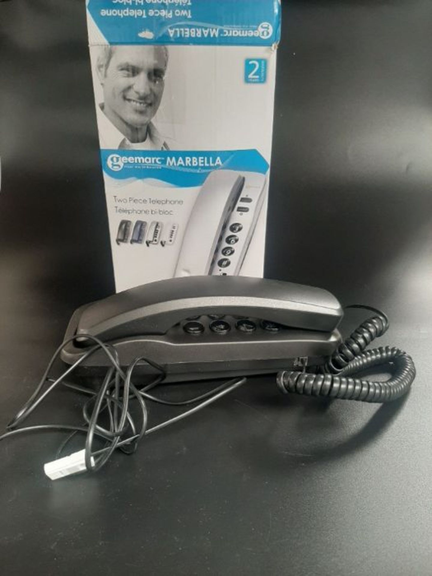 Geemarc Marbella - Gondola Style Corded Analogue Telephone with Large Buttons, Mute Fu - Image 3 of 3