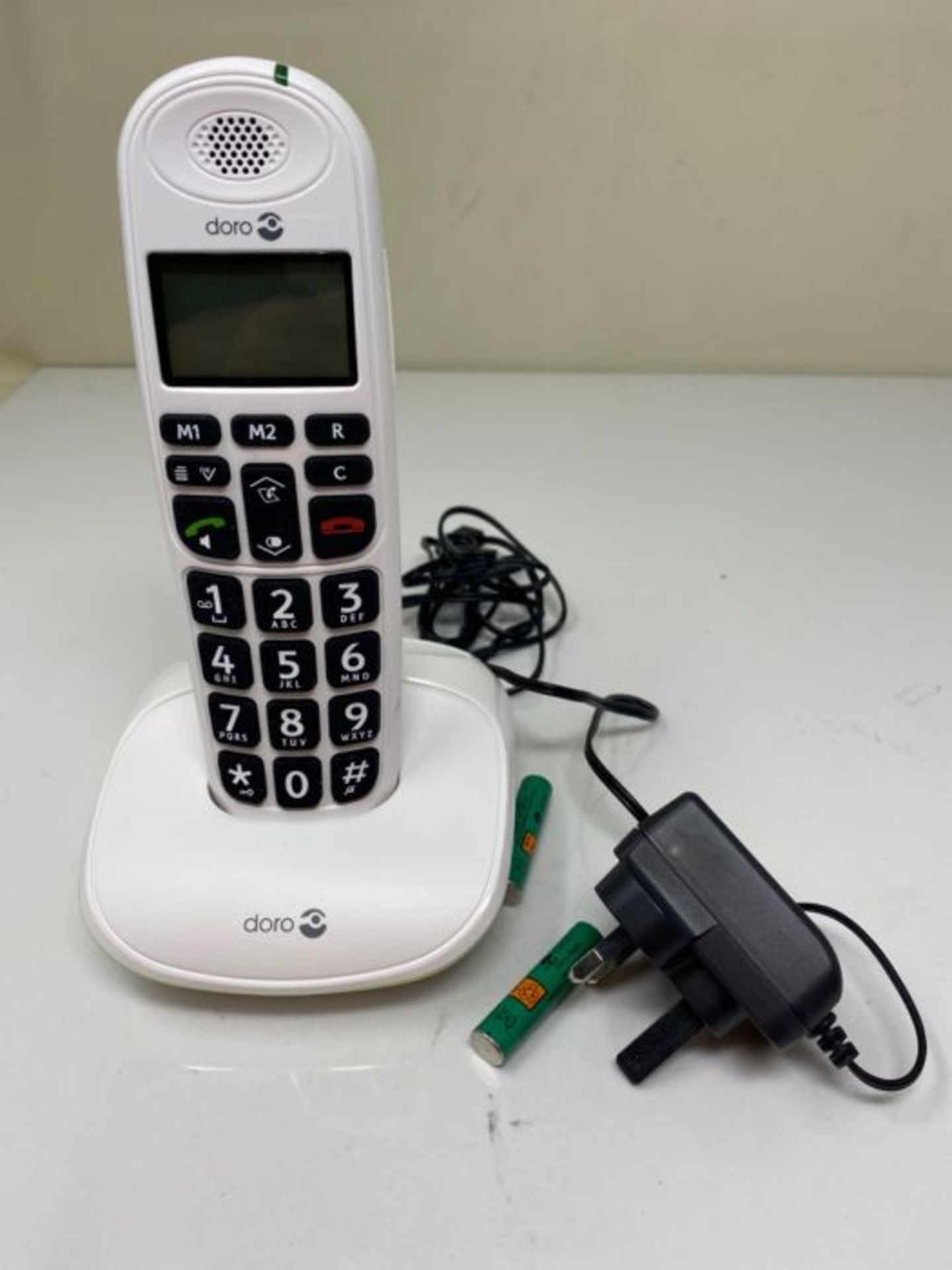 Doro PhoneEasy 100W DECT Cordless Phone with Amplified Sound and Big Buttons (Single S - Image 2 of 2