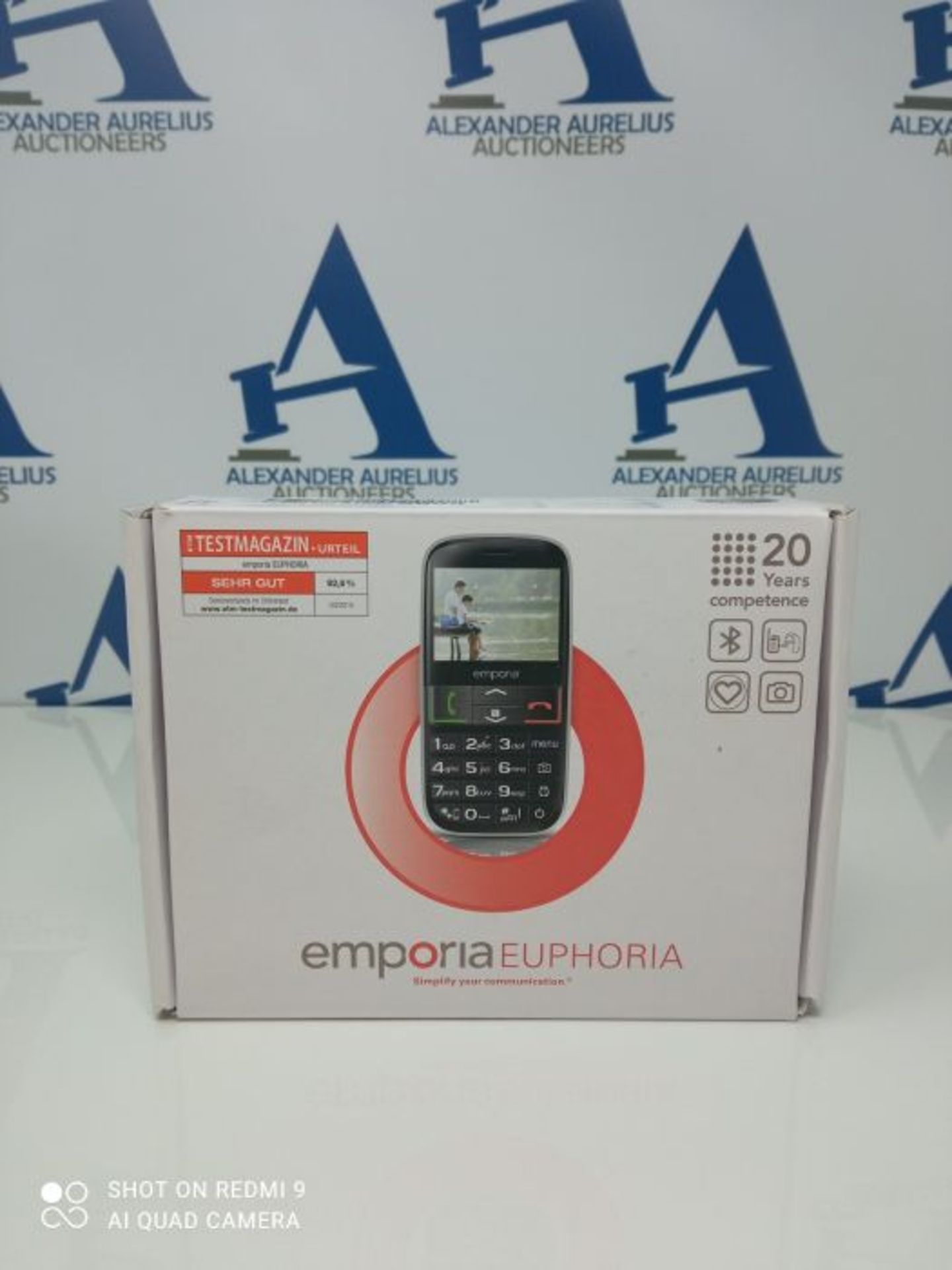 RRP £52.00 Emporia EUPHORIA 2.3" 90g Black, Silver - mobile phones (Single SIM, MiniSIM, Alarm cl - Image 2 of 3