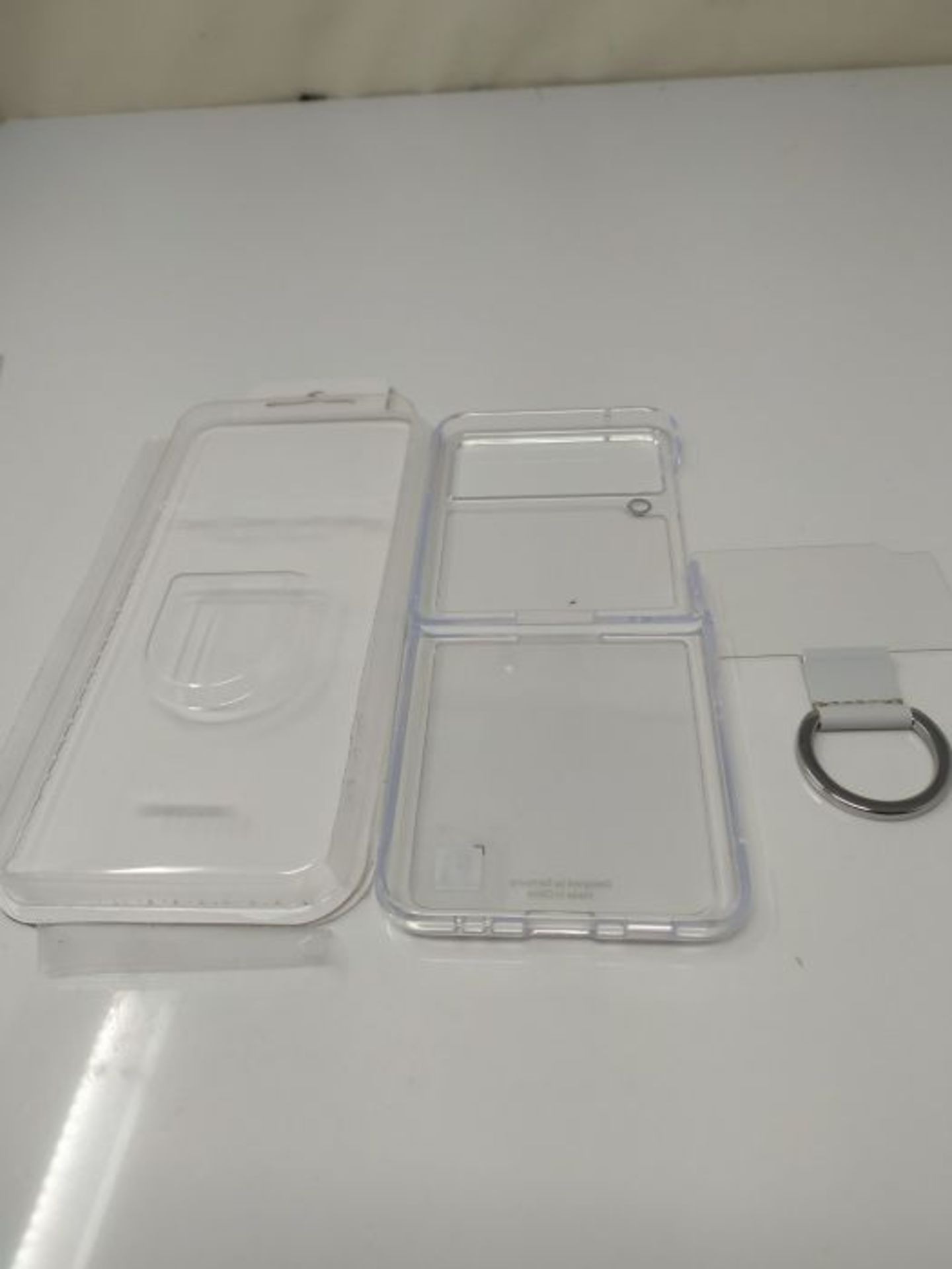 Samsung Galaxy Z Flip3 Clear Cover with Ring - Official Samsung Case - Transparent - Image 2 of 2