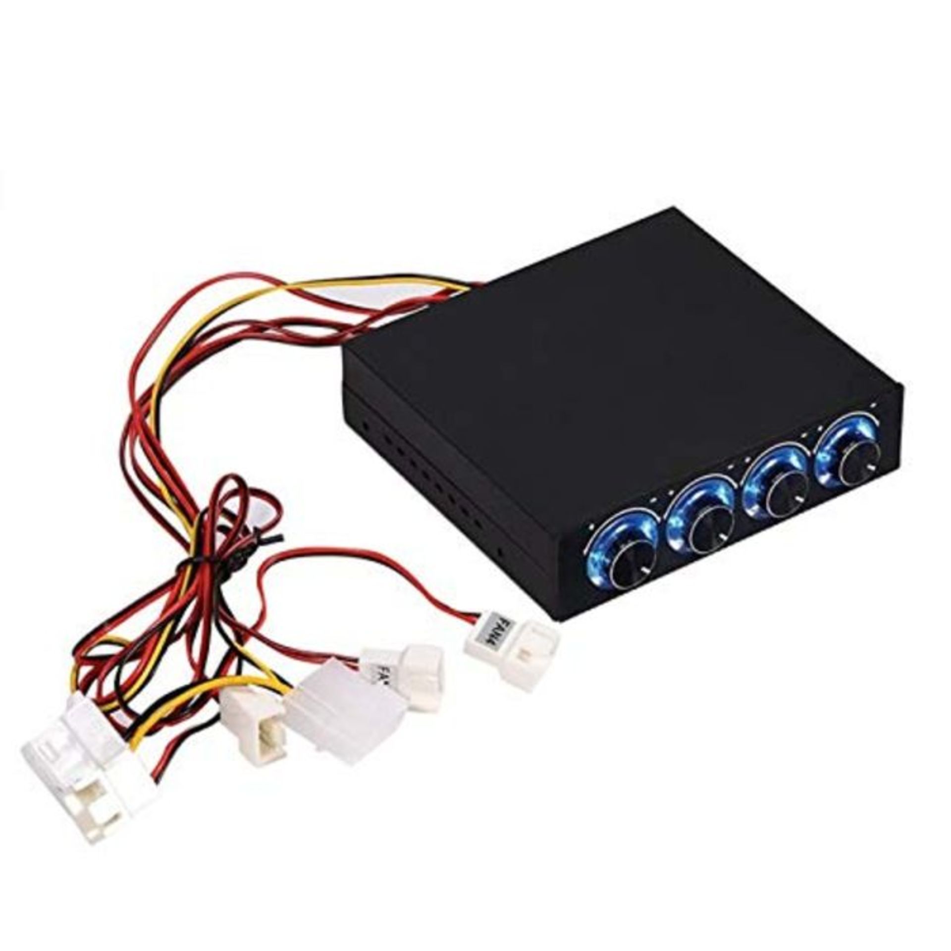 Vbestlife 4 Channel Computer Fan Speed Temperature Controller Heat Reducing for PC Des