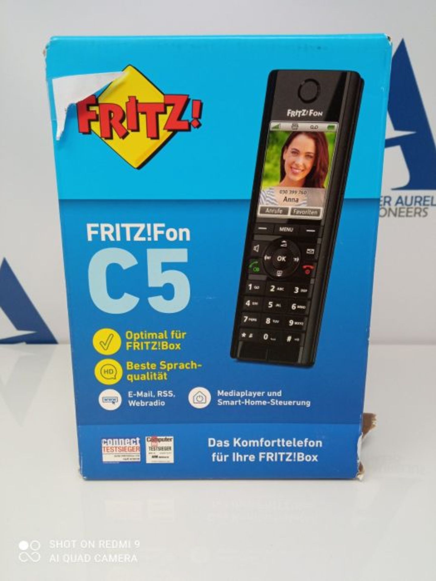 RRP £56.00 AVM FRITZ!Fon C5 DECT-Komforttelefon (hochwertiges Farbdisplay, HD-Telefonie, Internet - Image 2 of 3