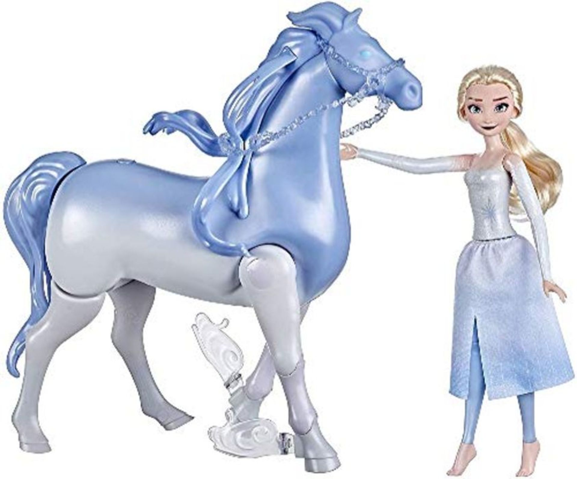 RRP ?64.00 Hasbro Frozen - Frozen 2, Elsa e Il Cavallo Nokk Elettronico (Bambola di Elsa con Cava