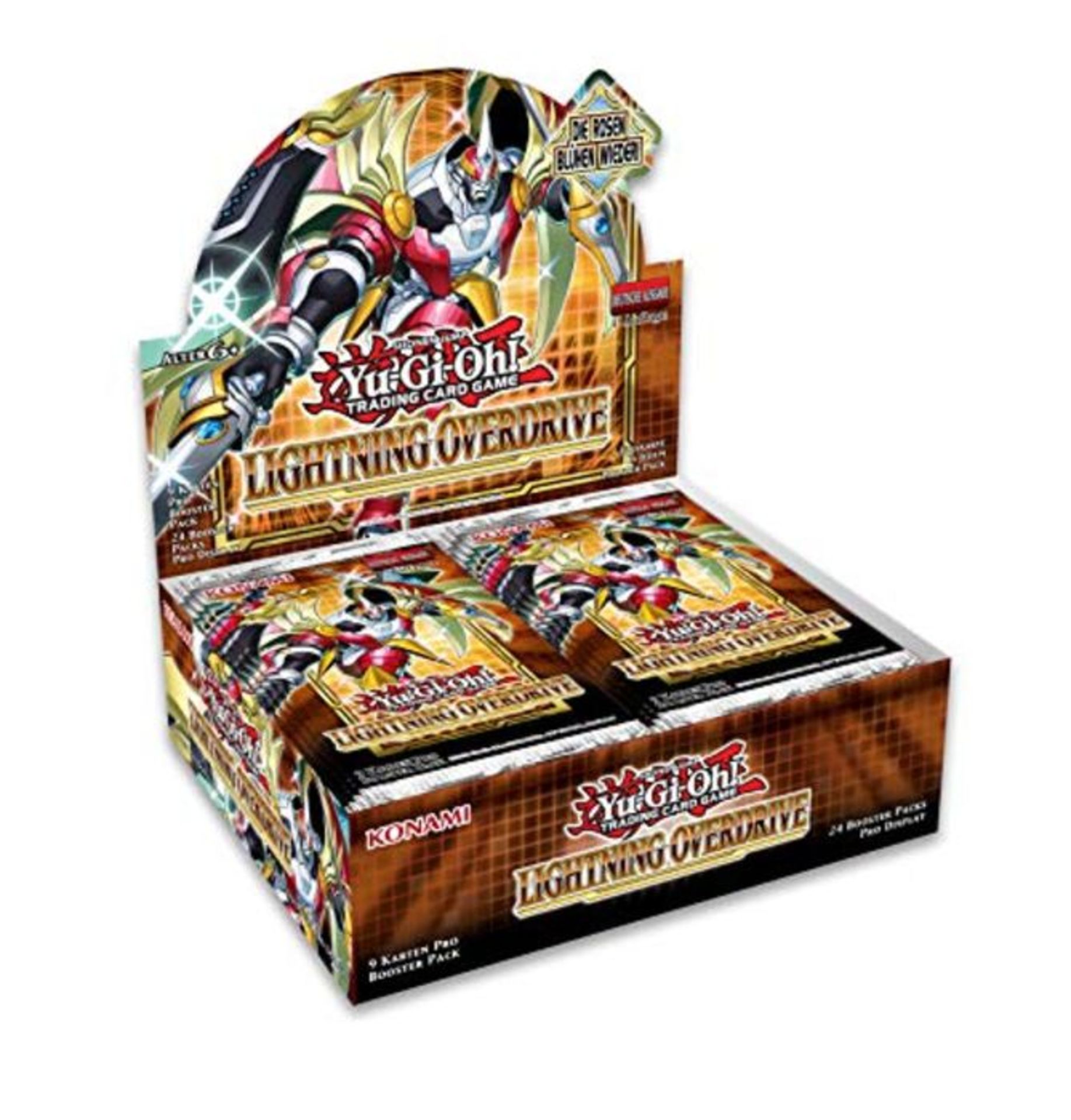 RRP ?75.00 Yu-Gi-Oh! TRADING CARD GAME Lightning Overdrive Display-Deutsche Ausgabe, Mehrfarbig