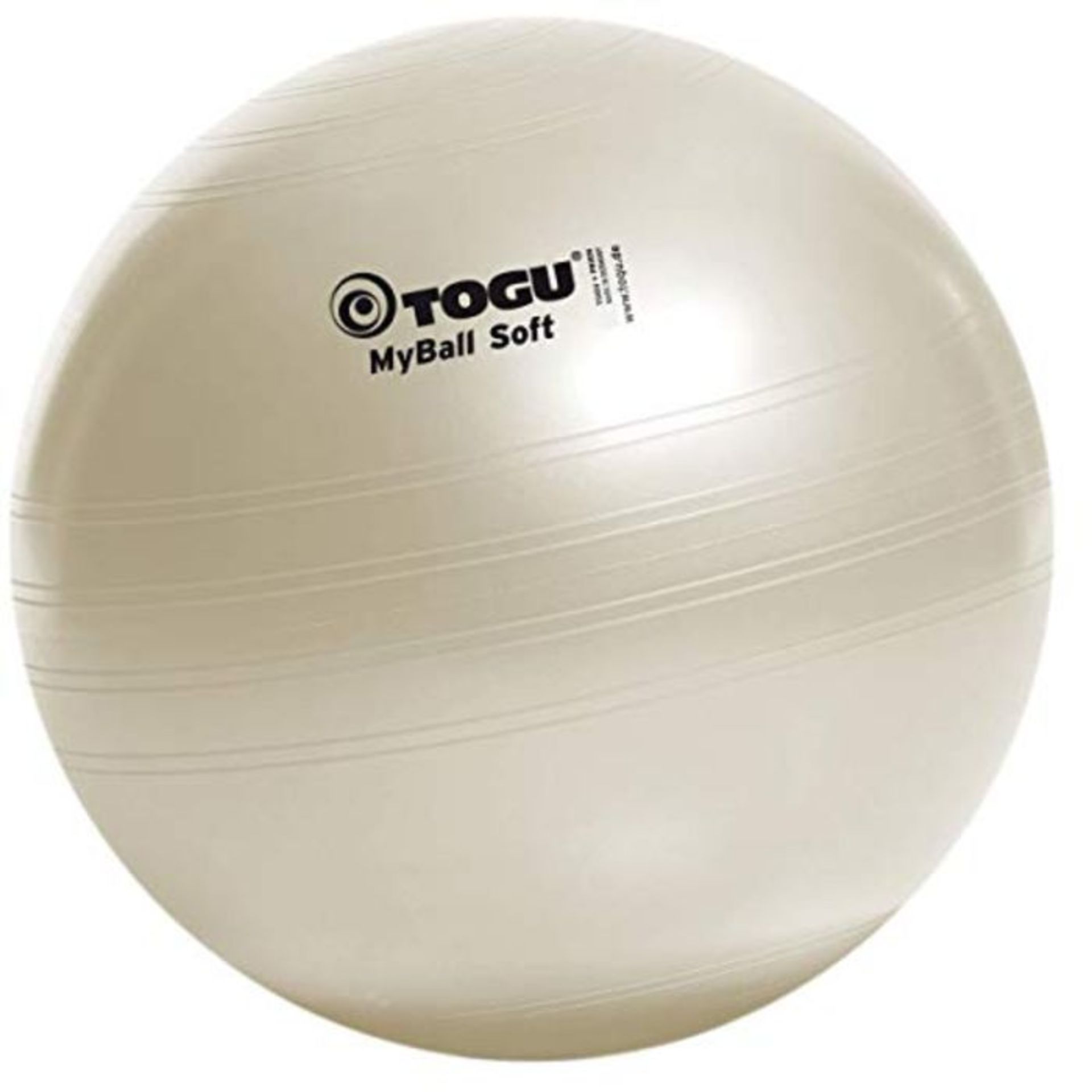 Togu Gymnastikball My-Ball Soft, perlweiß, 65 cm, 418651