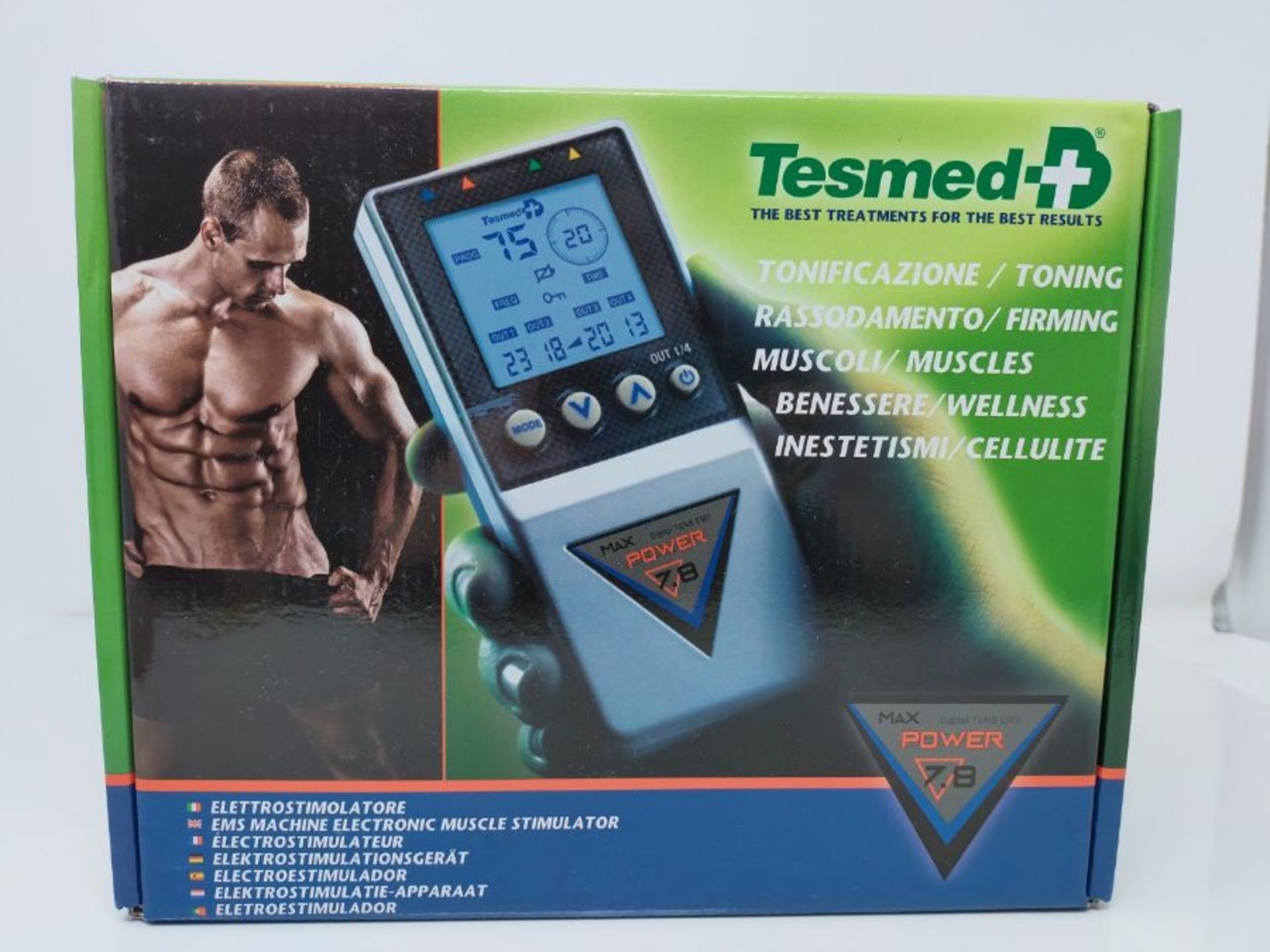 RRP £89.00 TESMED Max 7.8 Digital TENS Massage + EMS Duo 4 Channel Electro Stimulation Device for - Image 2 of 3