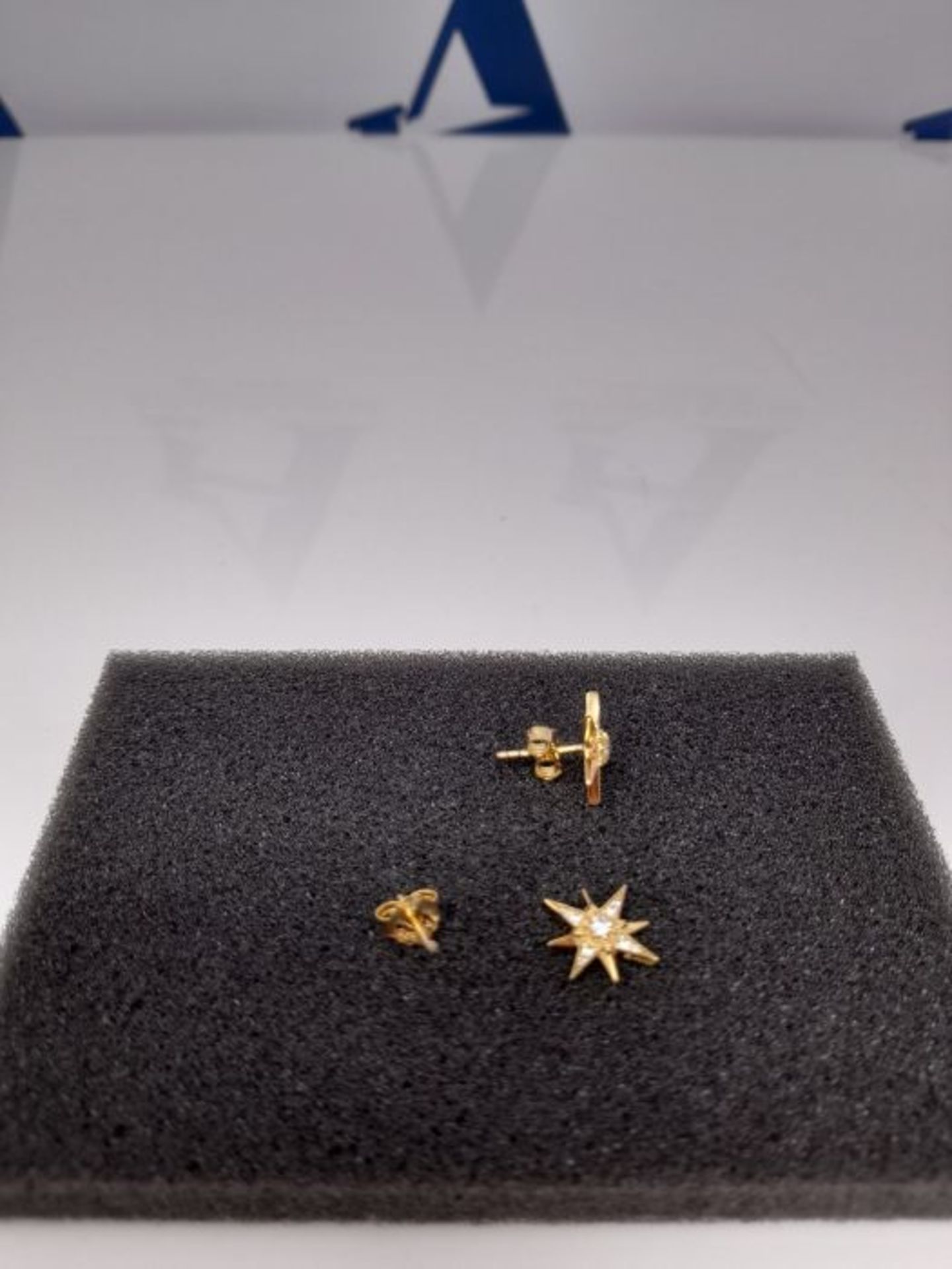 RRP £55.00 [CRACKED] Thomas Sabo Women Stud Earrings Star 925 Sterling Silver H2081-414-14 - Image 3 of 3