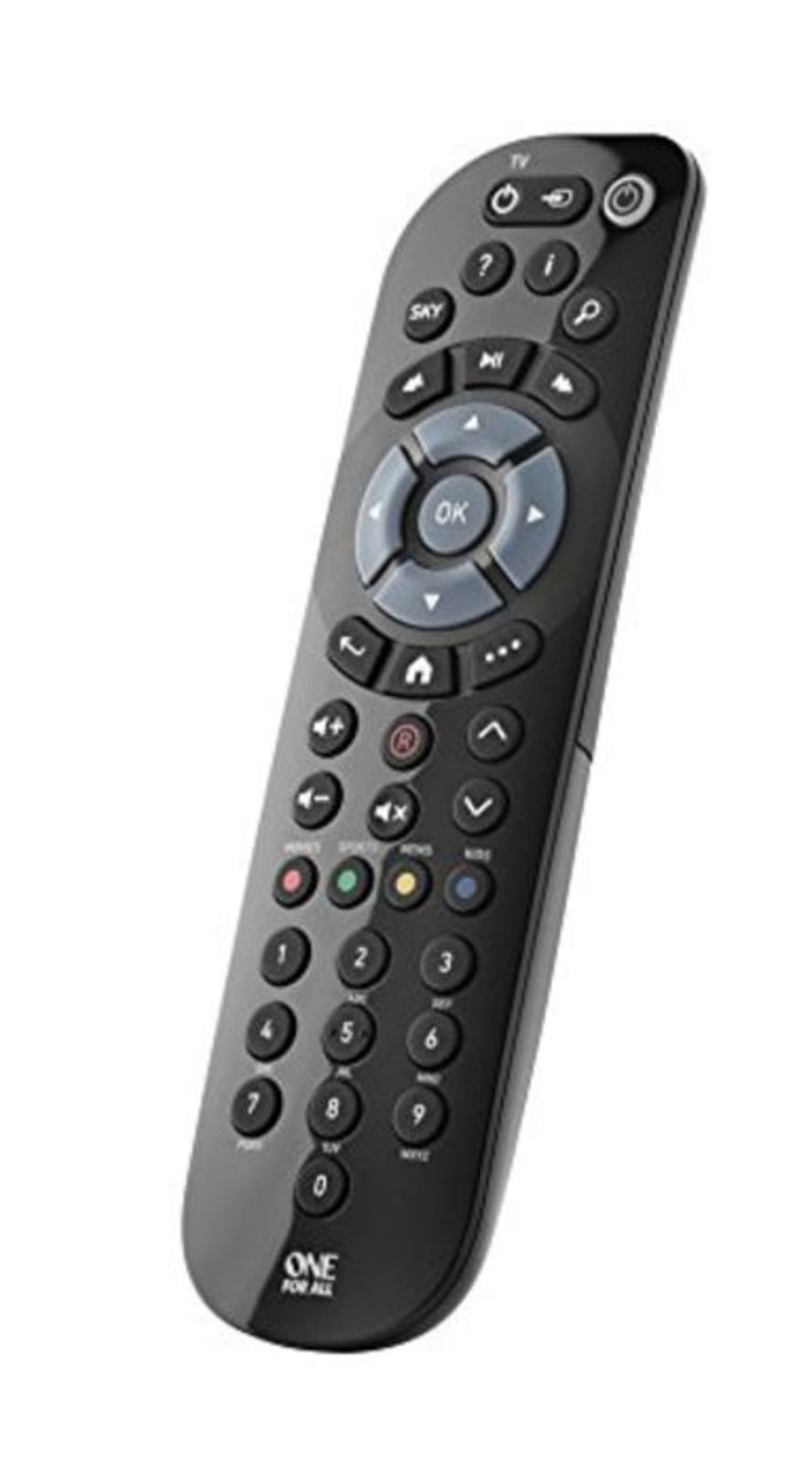 One For All remote control, compatible with Sky receivers, one-touch keys, URC1635