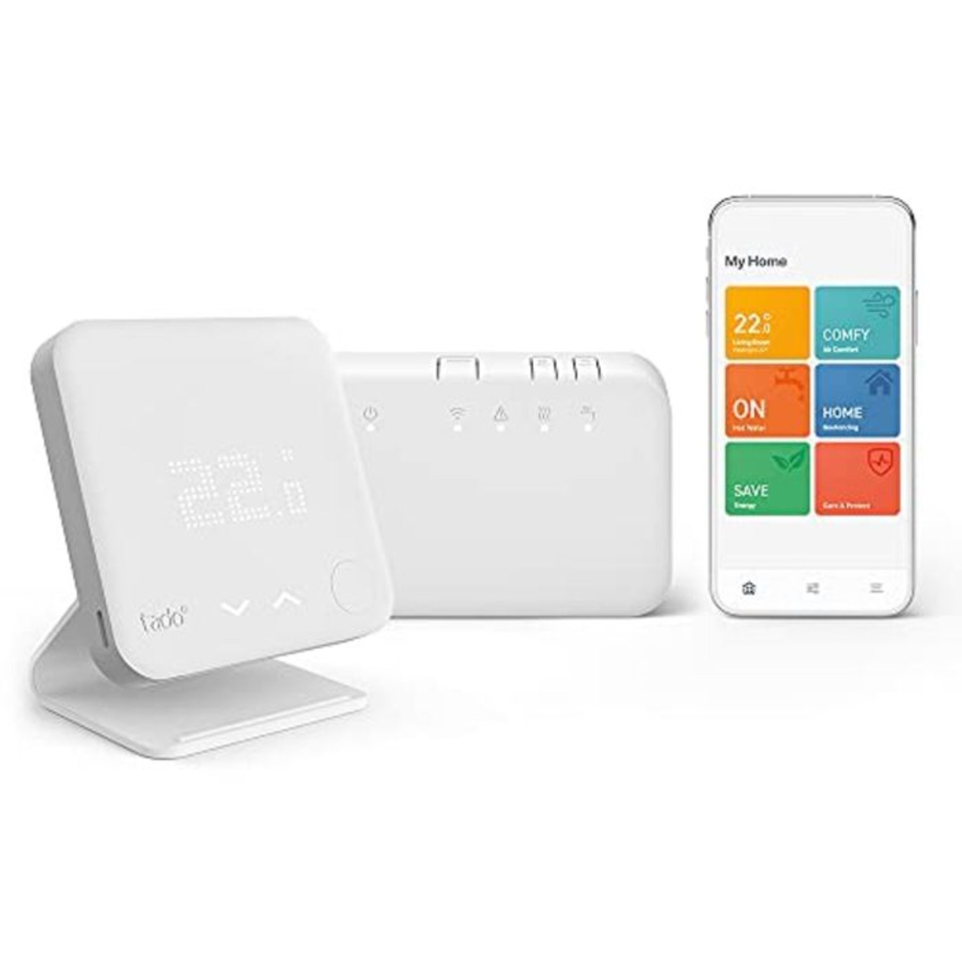 RRP £199.00 tado?? Starter Kit - Wireless Smart Thermostat V3+ Incl. Programmer with Hot Water C