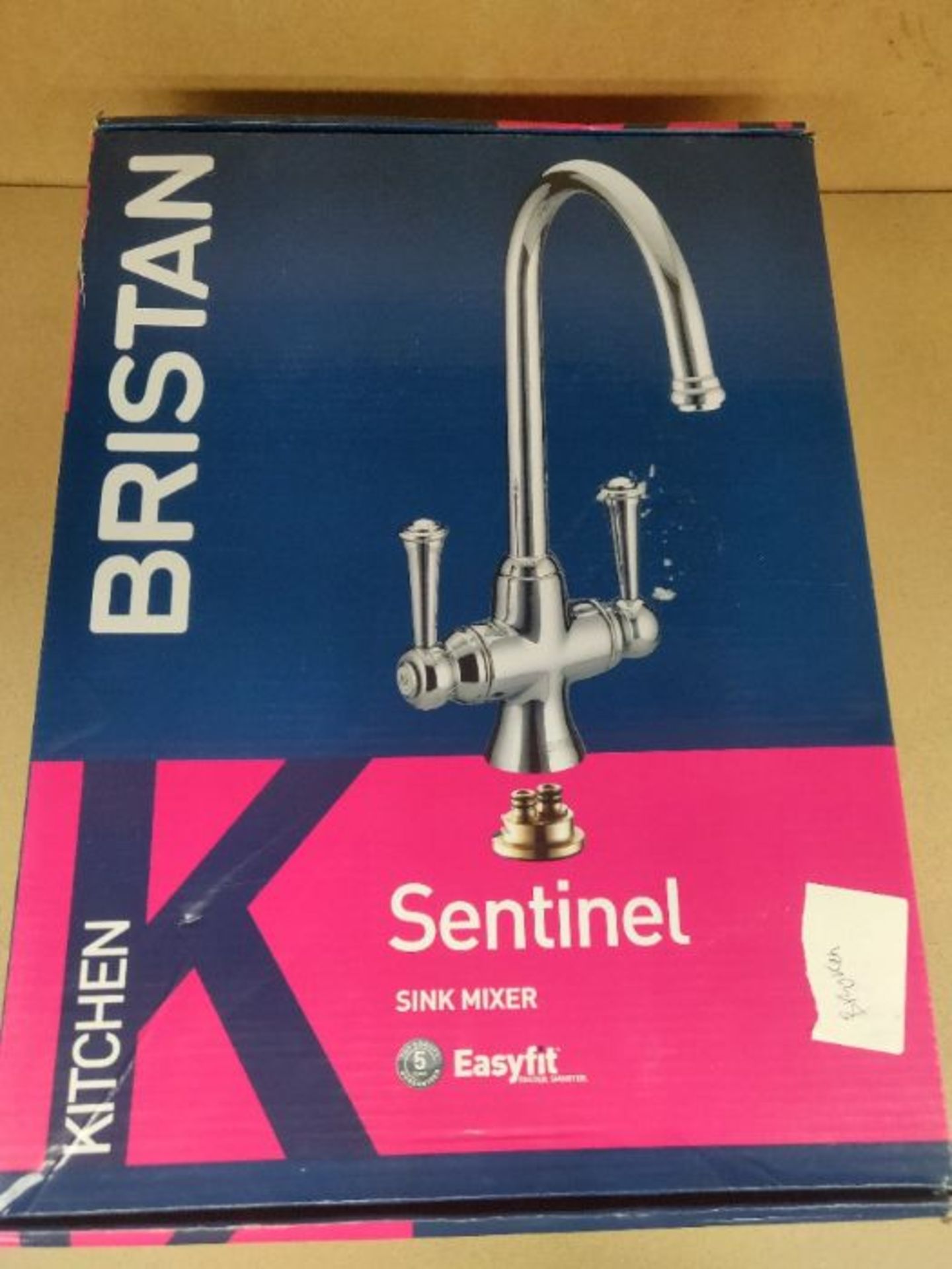 RRP £143.00 [CRACKED] Bristan ST SNK EF C Sentinel Easyfit Kitchen Sink Mixer Tap with Swivel Spou - Image 2 of 3