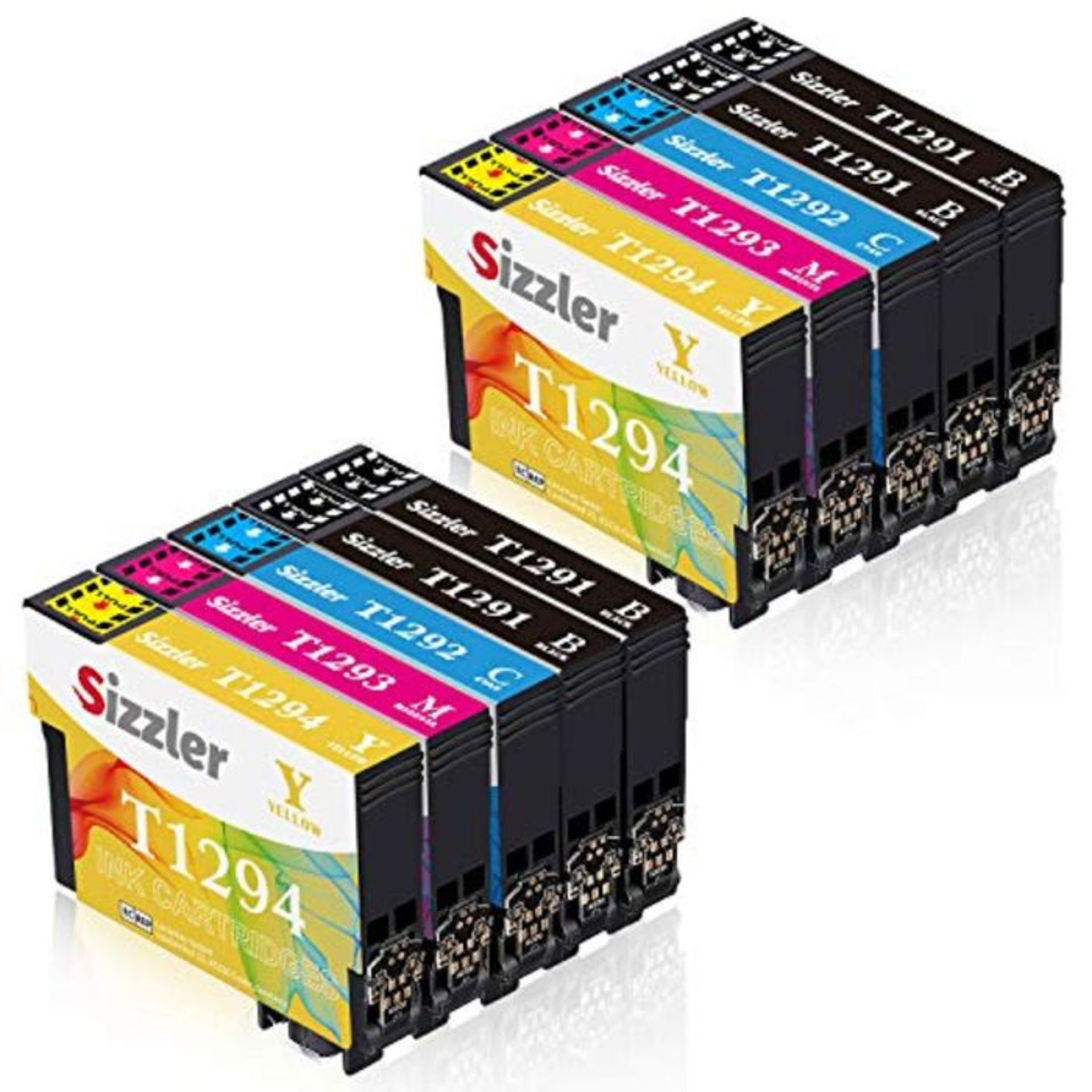Sizzler T1295 Multipack Ink Cartridges Replacement for T1291 T1292 T1293 T1294 Compati
