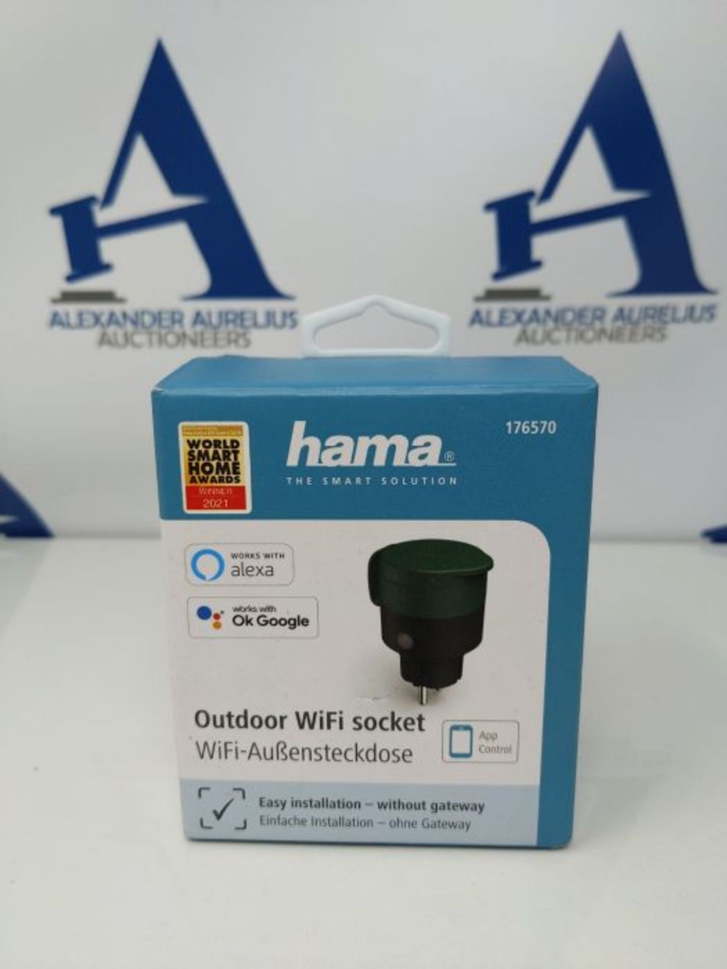 Hama WiFi socket outdoor (garden socket without hub/gateway, WiFi outdoor socket for a