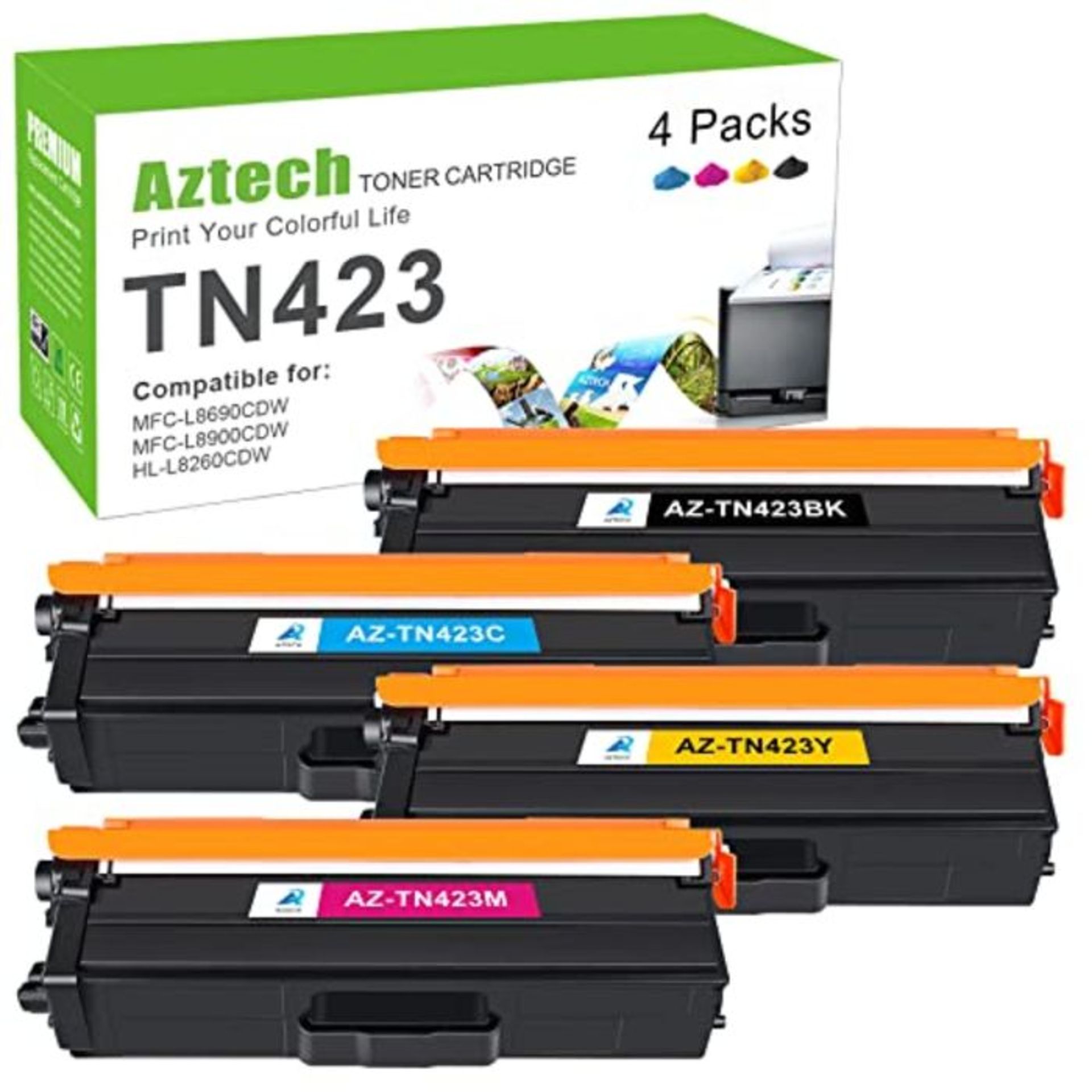 RRP £68.00 Aztech Compatible Toner Cartridge Replacement for Brother TN423 TN421 TN-423 Brother M
