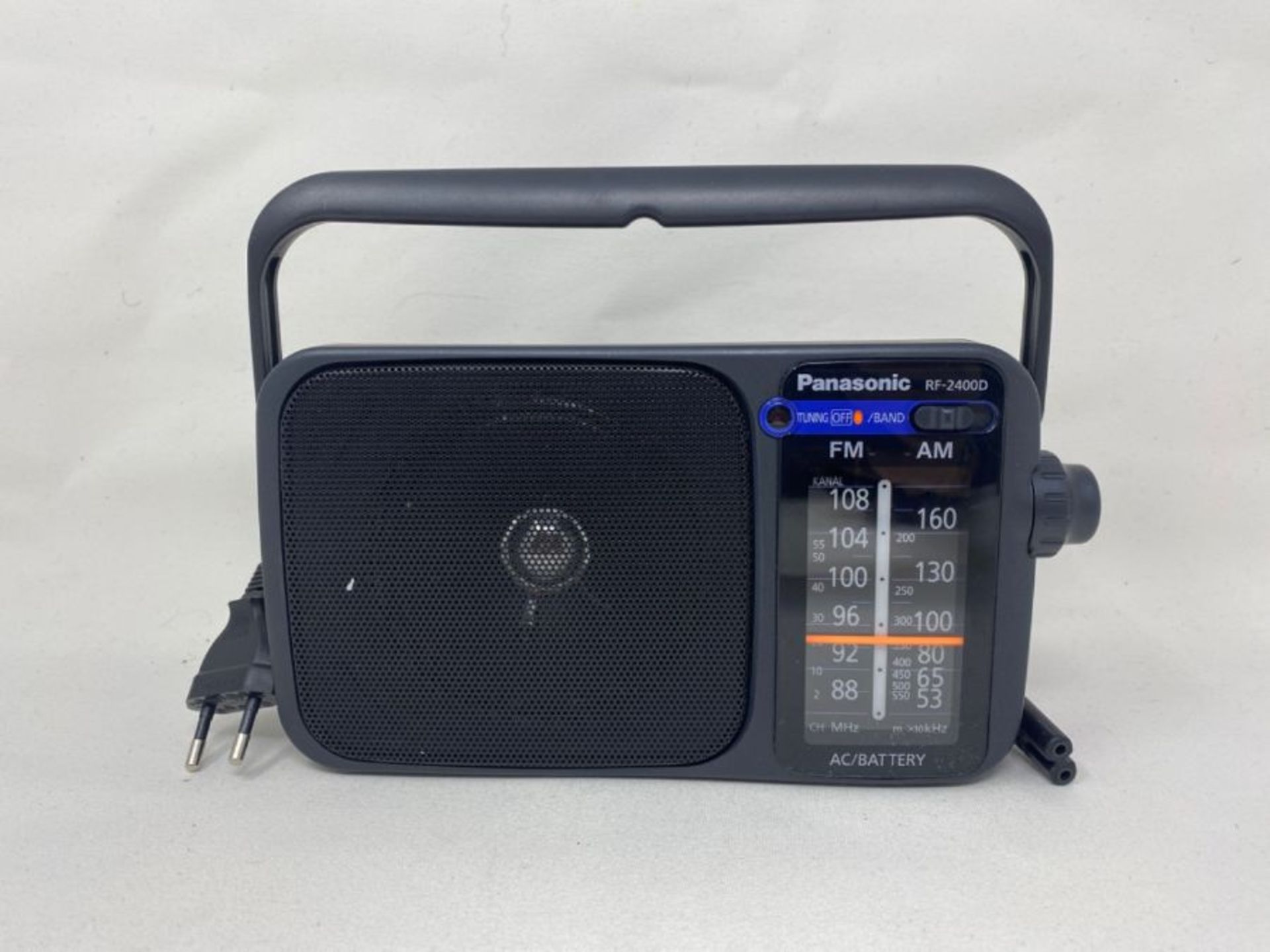 Panasonic RF-2400DEG-K Tragbares Radio mit Griff, Netz- oder Batteriebetrieb schwarz - Image 3 of 3