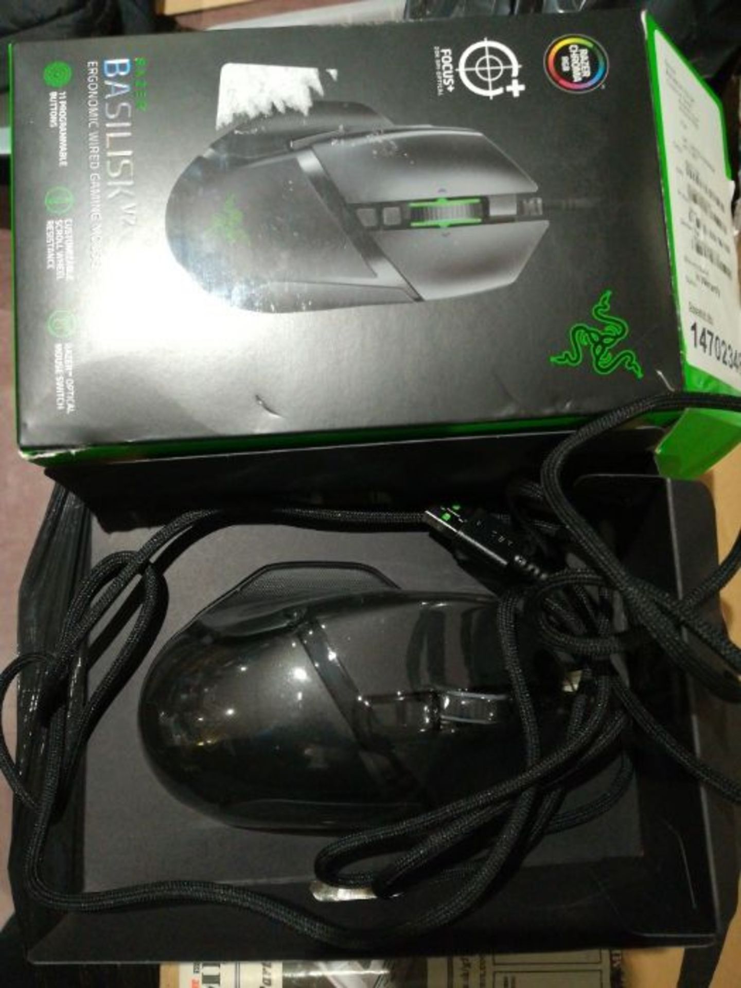 RRP £54.00 Razer Basilisk V2 - FPS Gaming Mouse (Gaming Mouse with New 20,000 DPI Focus + Optical - Image 2 of 2