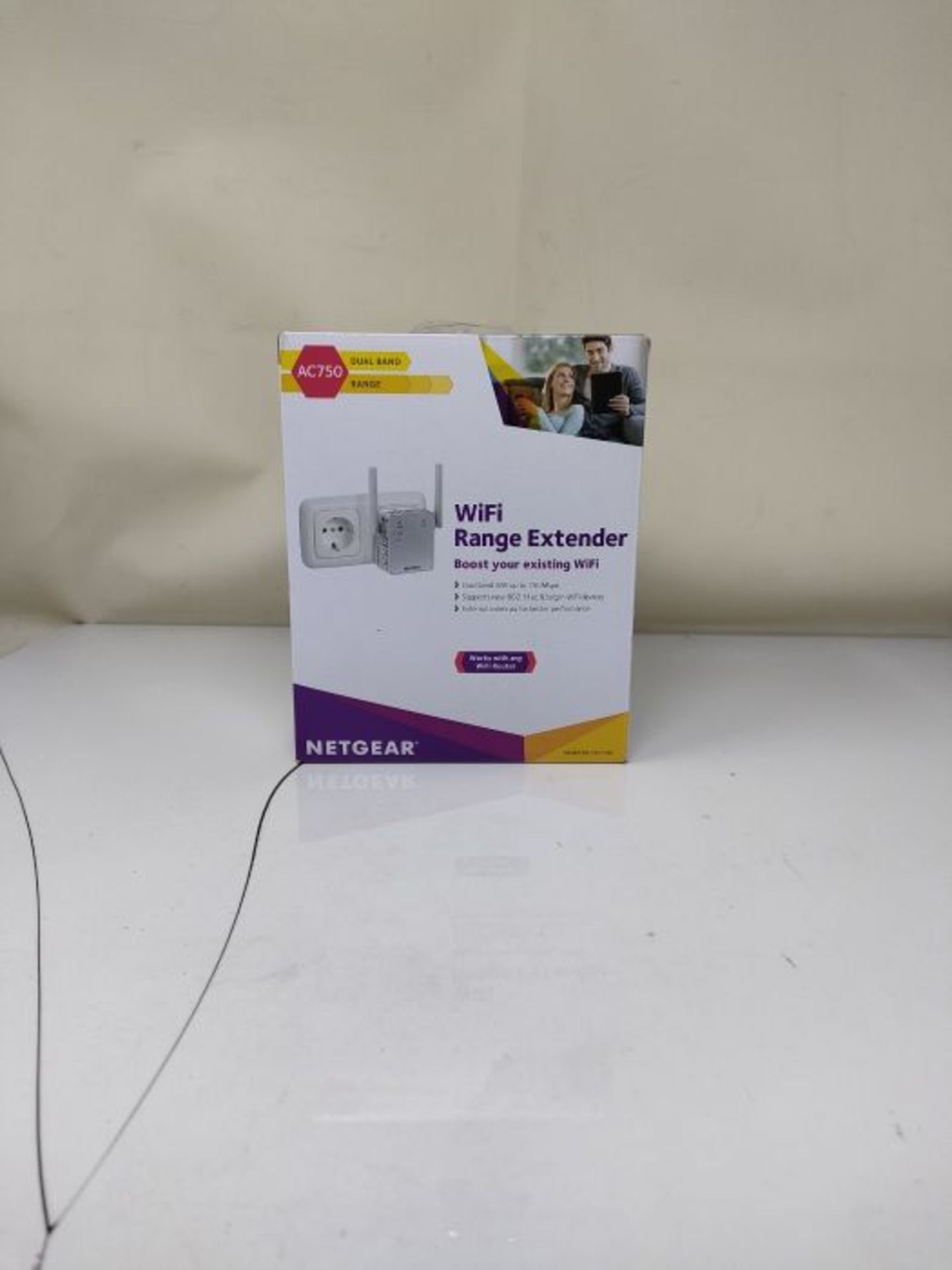 Netgear WLAN Repeater EX3700 WLAN Verst??rker, AC750 Dual-Band WiFi 2,4/5 GHz, Abdec - Image 2 of 3