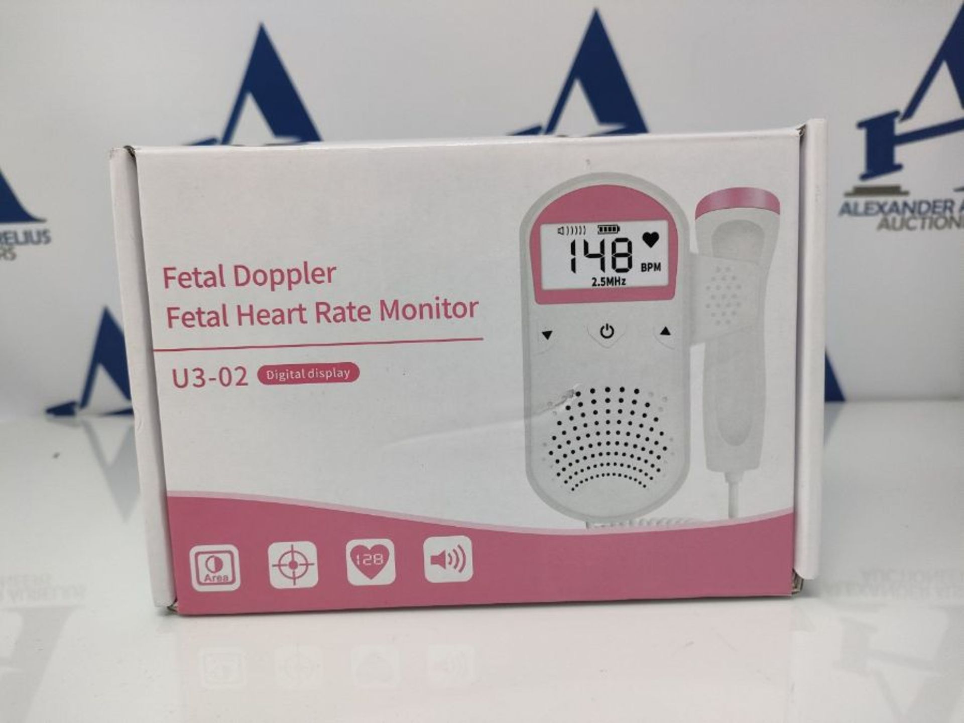 RRP £52.00 Handheld Fetal Doppler, Baby Heartbeat Monitor Pregcy for New Mom