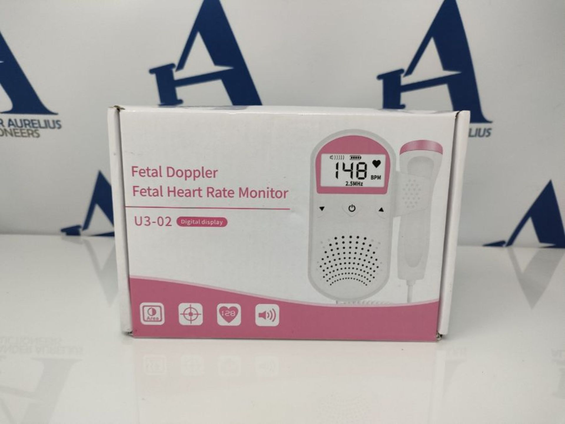 RRP £52.00 Handheld Fetal Doppler, Baby Heartbeat Monitor Pregcy for New Mom