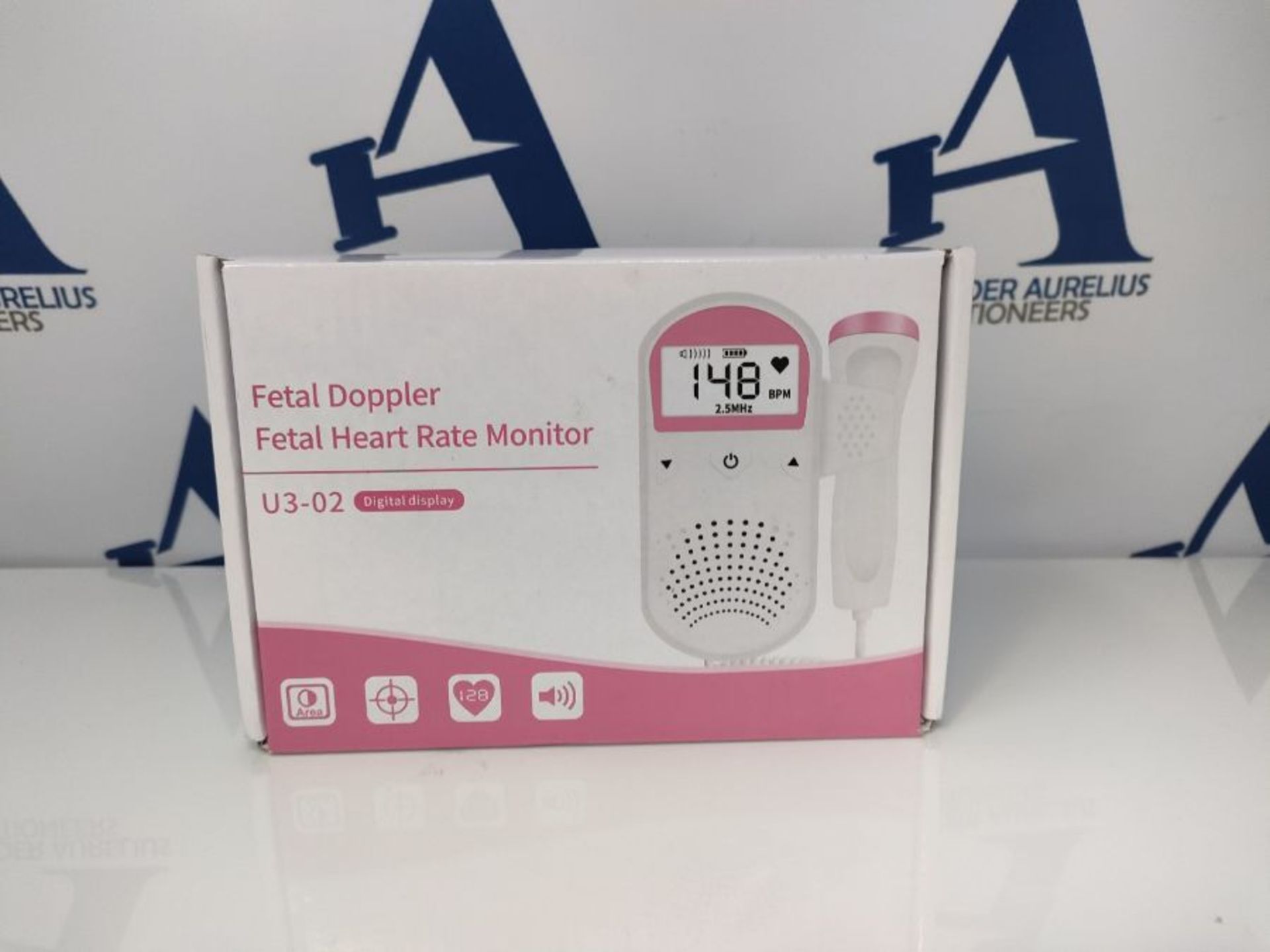 RRP £54.00 Home Fetal Doppler, Pocket Baby Heart Monitor, Fetal Heartbeat Doppler for Pregcy - Image 2 of 3