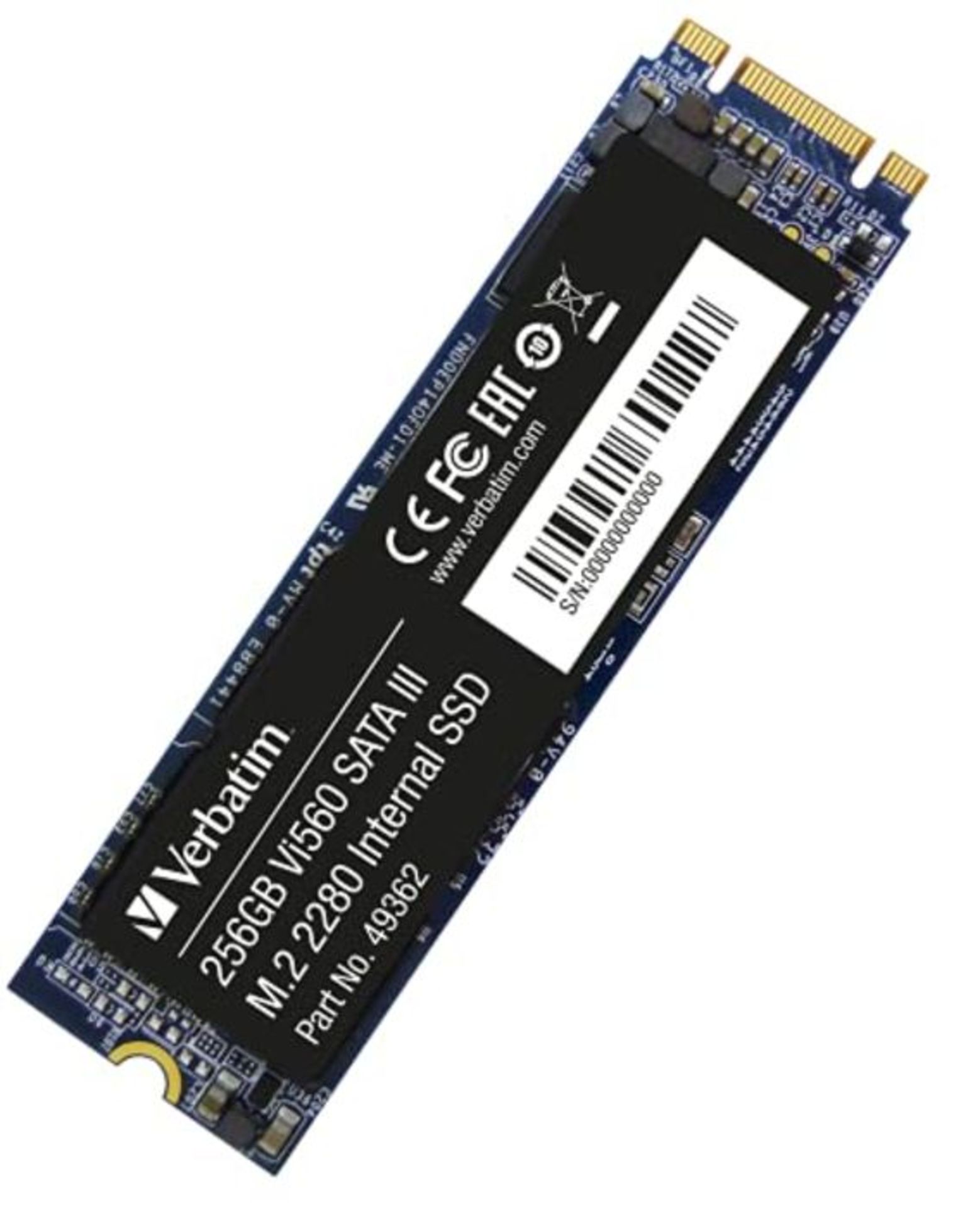 VERBATIM 49362 Vi560 S3 M.2 SSD - interne SSD 256GB - Solid State Drive - SATA III M.2