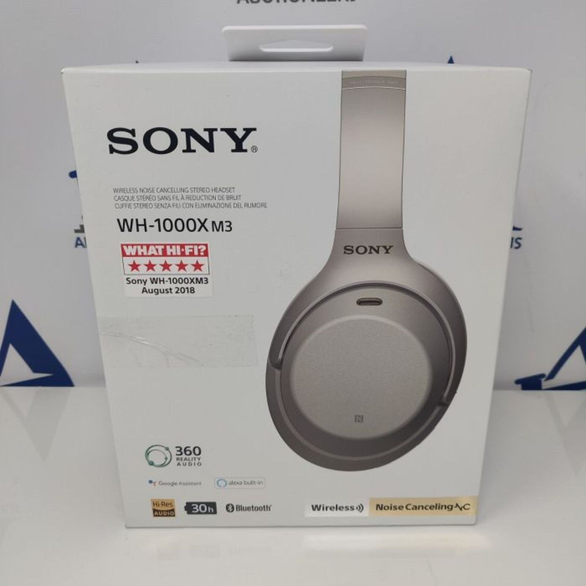 RRP £258.00 [INCOMPLETE] Sony WH-1000XM3 kabellose Bluetooth Noise Cancelling KopfhÃ¶rer (30h Ak - Image 2 of 3