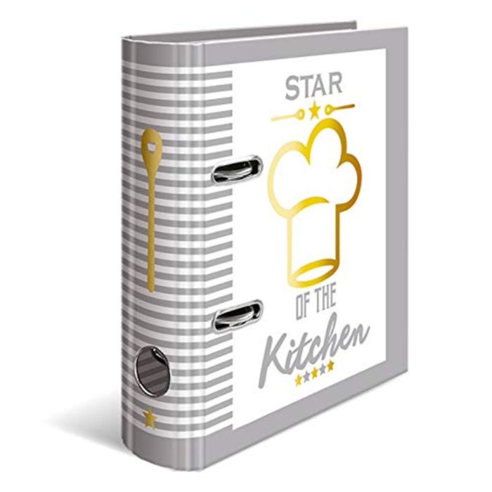 HERMA Recipe File for Own Recipes with Star of the Kitchen motif, A4, 70 mm Spine, wit