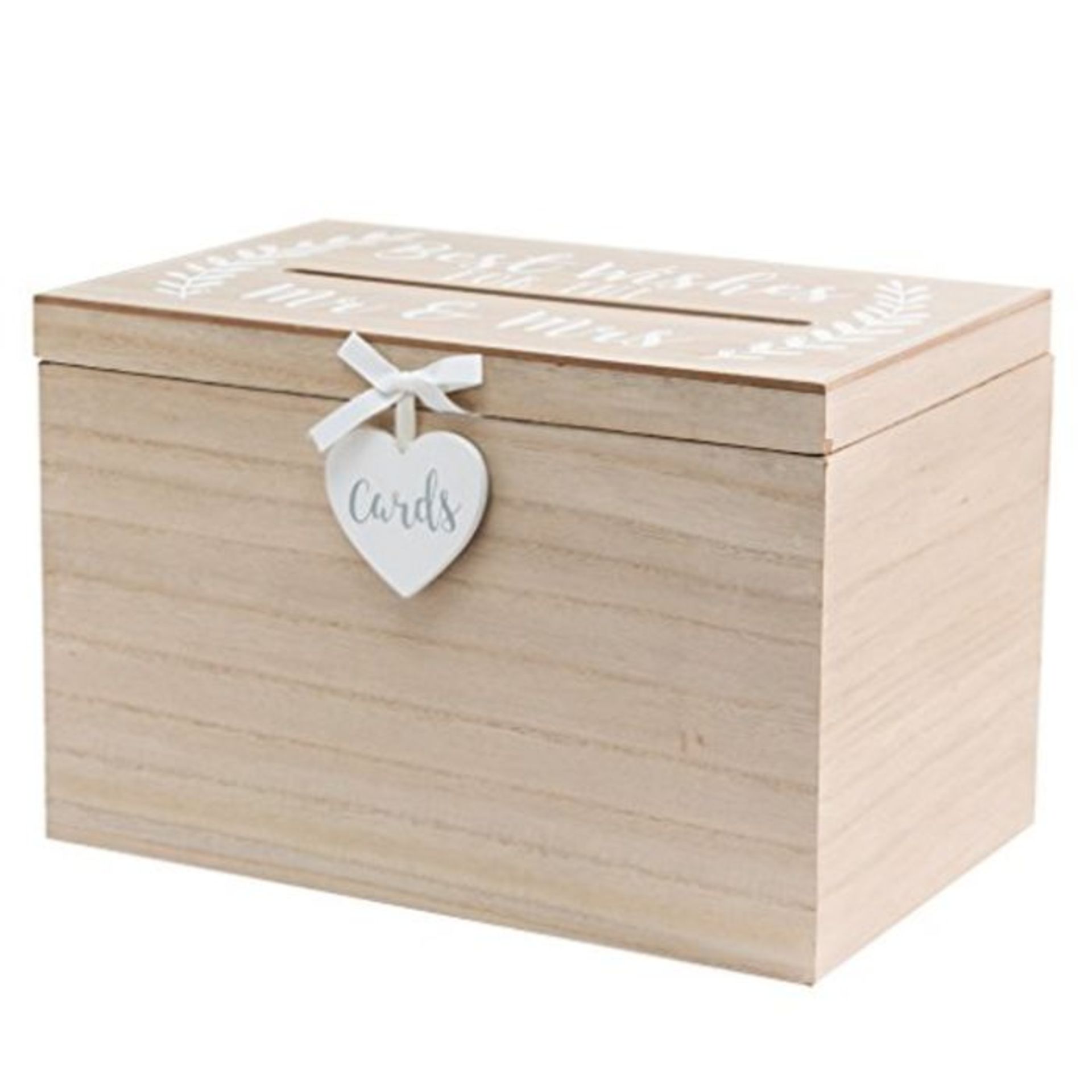Love Story MDF Card Box Best Wishes For The Mr & Mrs 32cm-WWG933
