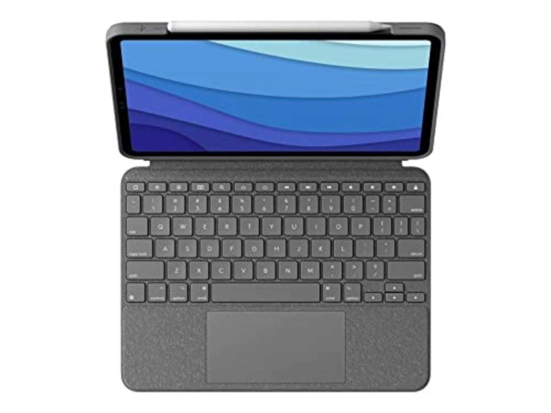 RRP £166.00 Logitech Combo Touch iPad Pro 12,9 (5. Gen - 2021) Keyboard Case, Abnehmbare Tastatur