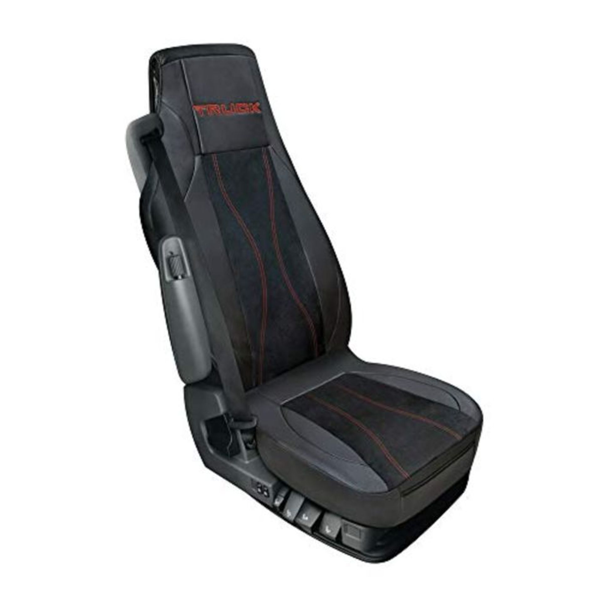 Lampa Luana Truck Seat covering made from Imitation Leather Black/Red