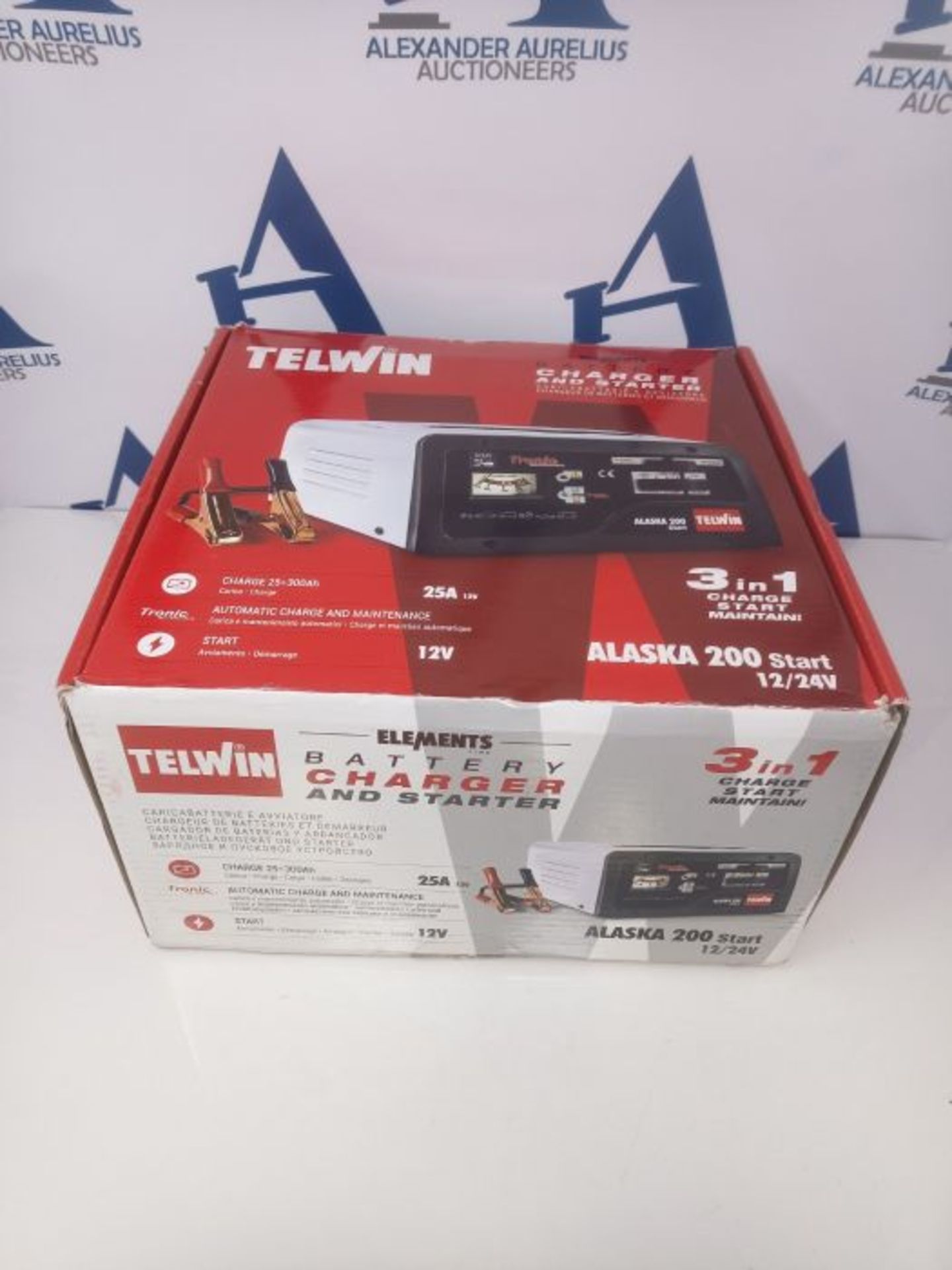 RRP £102.00 Telwin TE-807577 Cargador de Bateria, 600 W, 230 V, Rojo y Negro - Image 2 of 3