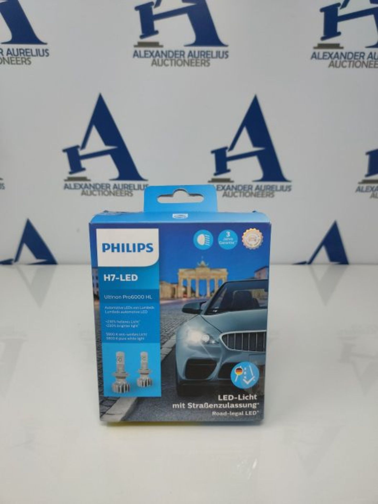 RRP £110.00 Philips Ultinon Pro6000 H7-LED Scheinwerferlampe mit Straßenzulassung, +230% helleres - Image 2 of 3