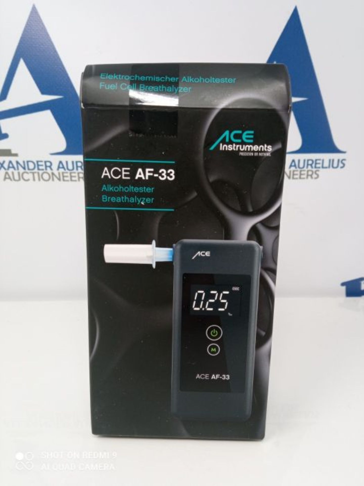 RRP £76.00 ACE Alkoholtester AF-33, TU-Wien-Messgenauigkeit: 97,9% - Polizeigenau - Image 2 of 3