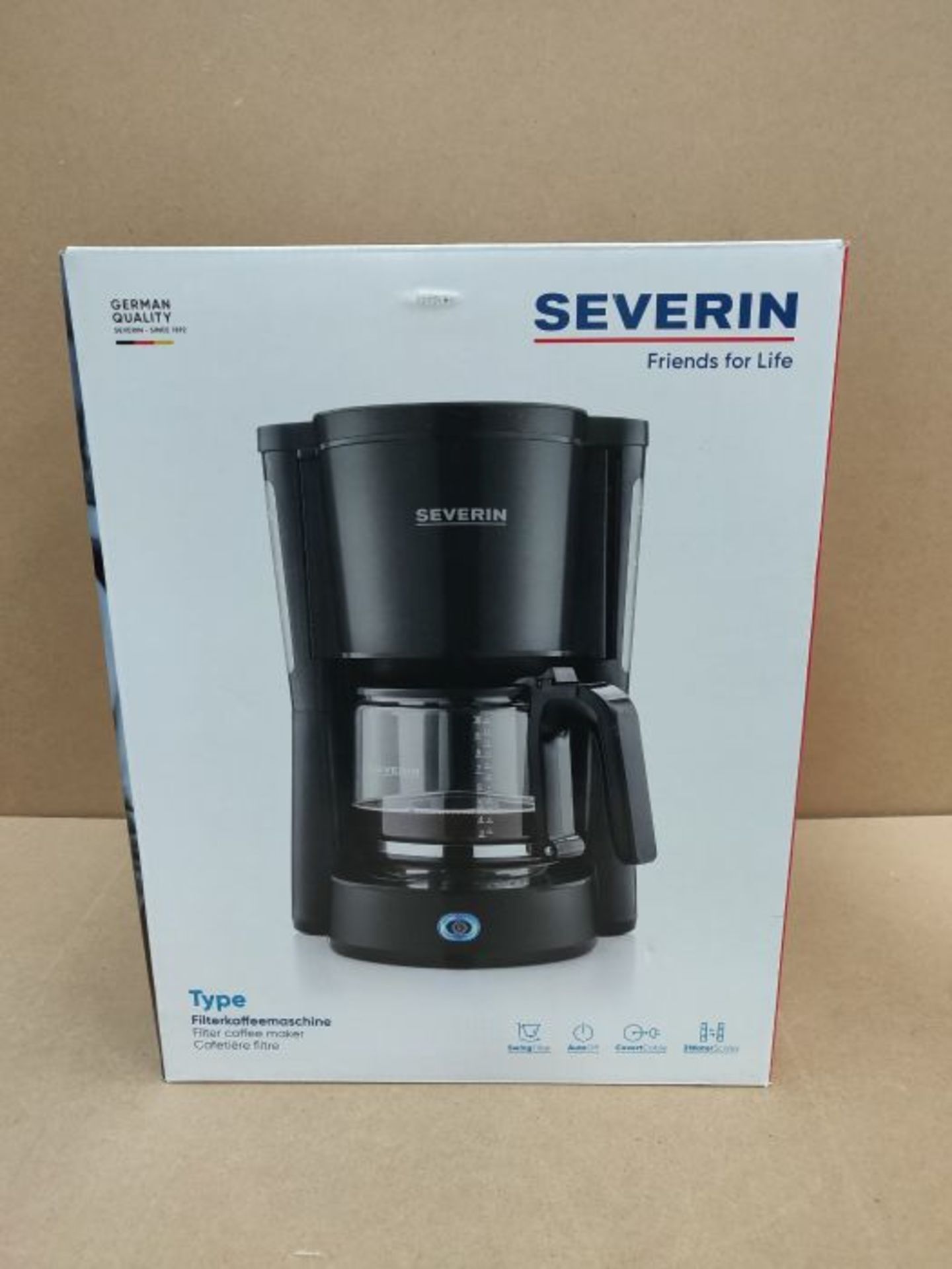 Severin Coffee Maker with 1000 W of Power KA 4815, Black - Image 2 of 3