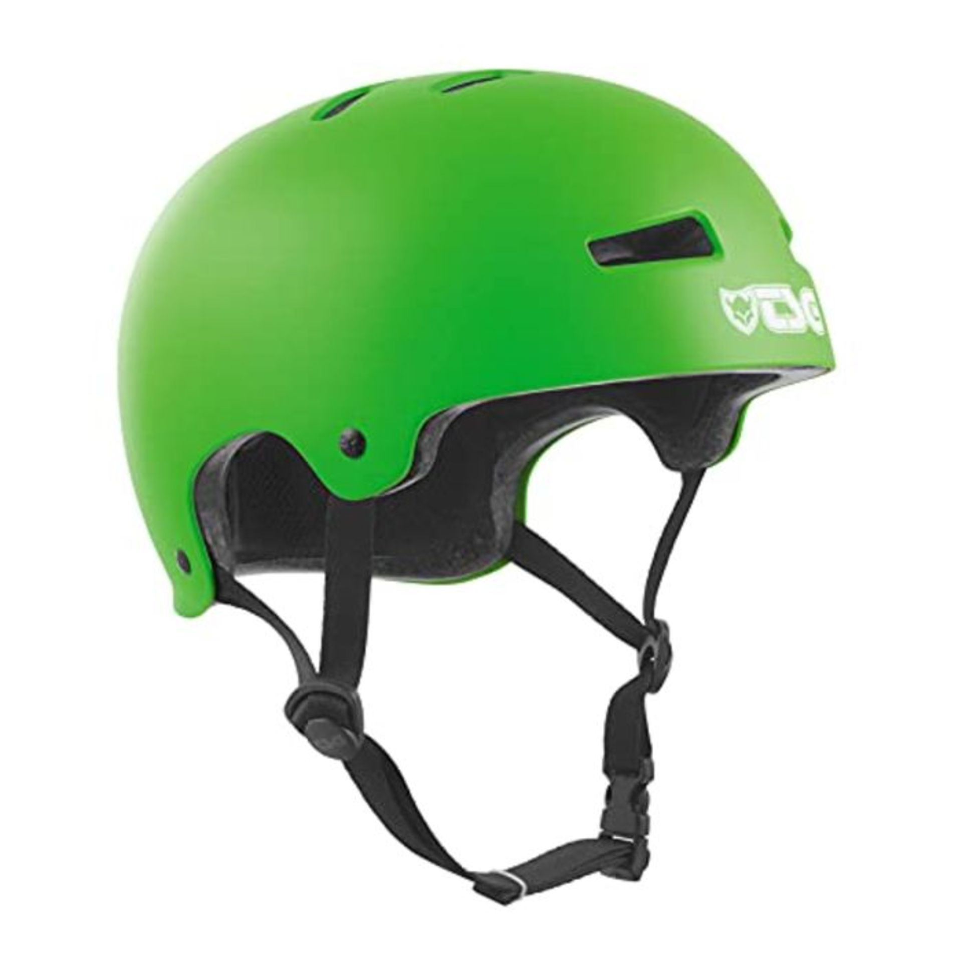 TSG Unisex_Adult Helm Evolution Solid Color Helmet, Satin Lime Green, L-XL