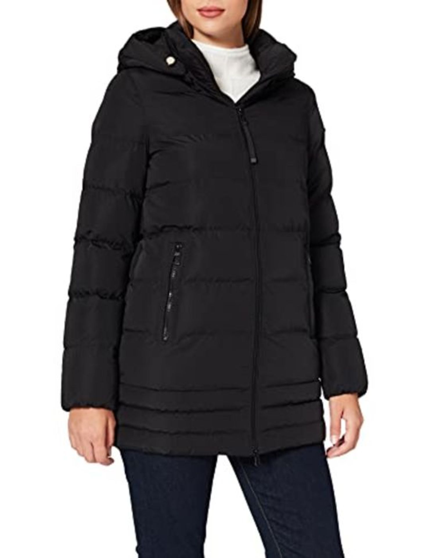 RRP £119.00 Geox Women's W BACKSIE Jacket, Black, 14