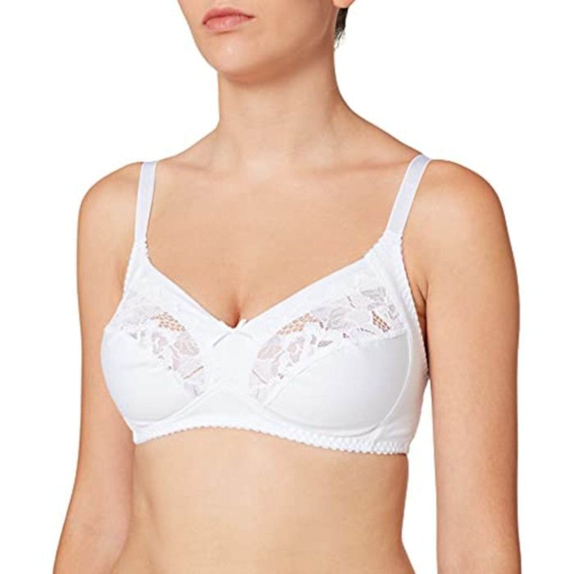 Sans complexe, Coton D'Arum Soutien Gorge Classique Sans Armatures Femme, Blanc (Blanc