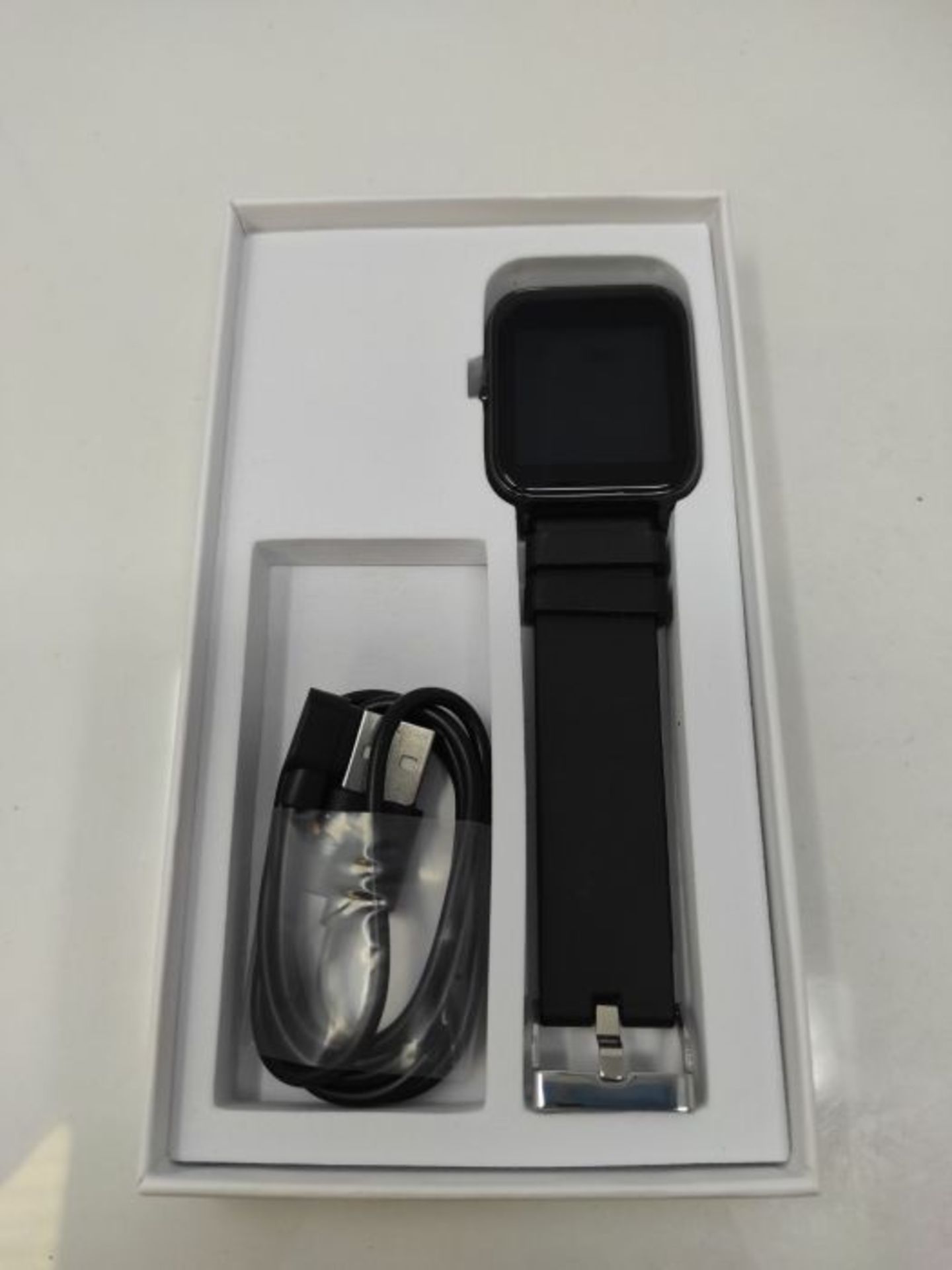 joyliveCY SqaFiit Smartwatch mit Pulsmesser, Fitness Armbanduhr mit Blutdruck Blutsaue - Image 2 of 2