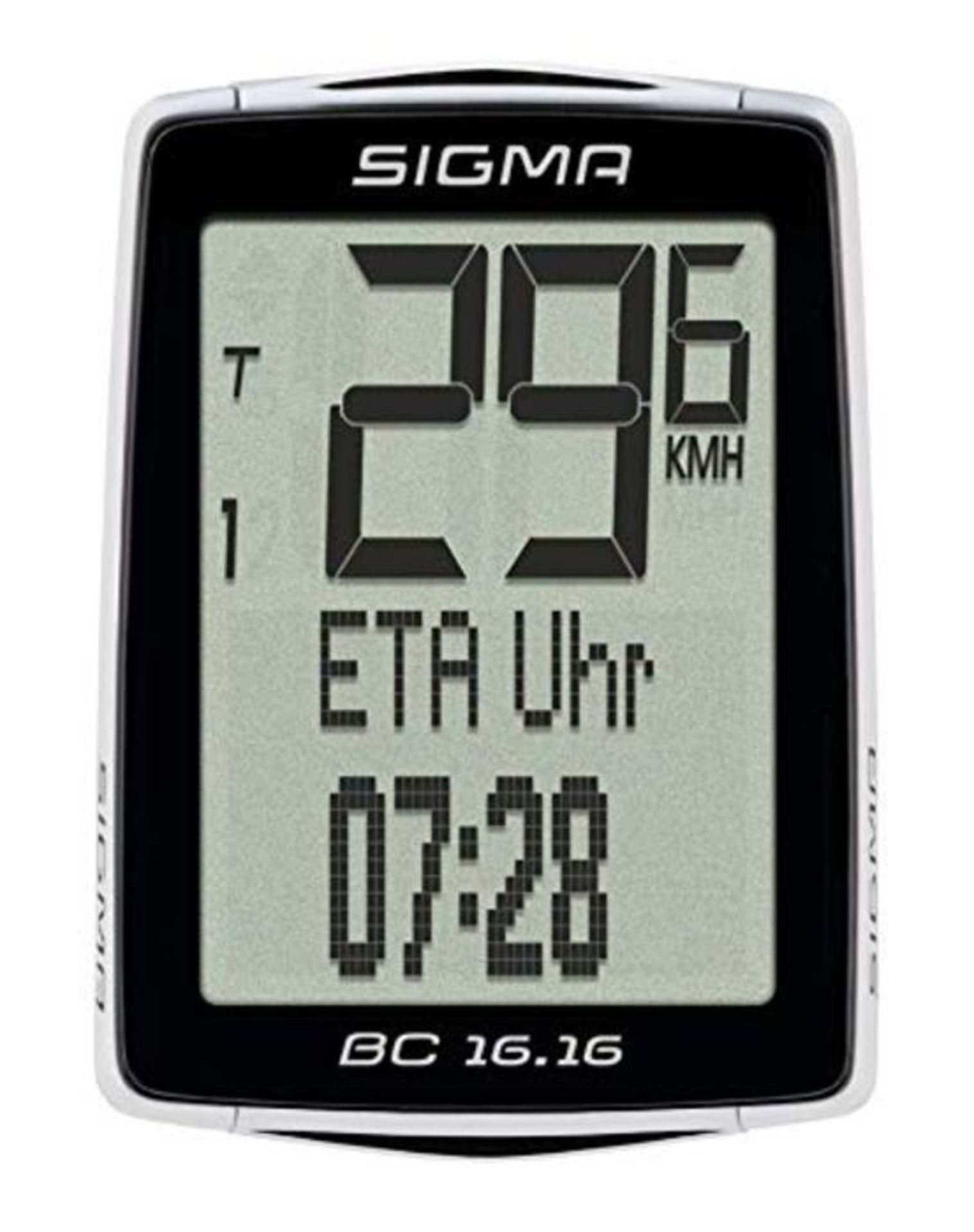 SIGMA SPORT Unisex Bc 16.16 Fahrradcomputer, schwarz,EinheitsgrÃ¶Ãxe EU