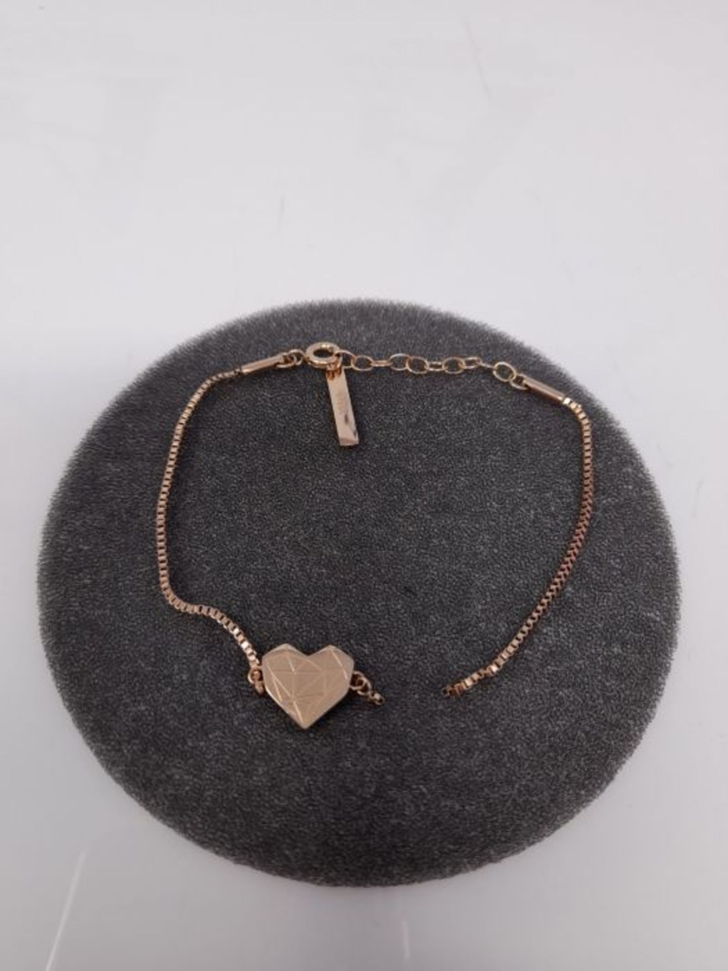 [CRACKED] Liebeskind Berlin Damen Armband Herz Edelstahl Silber 20 cm (roségold) - Image 2 of 3